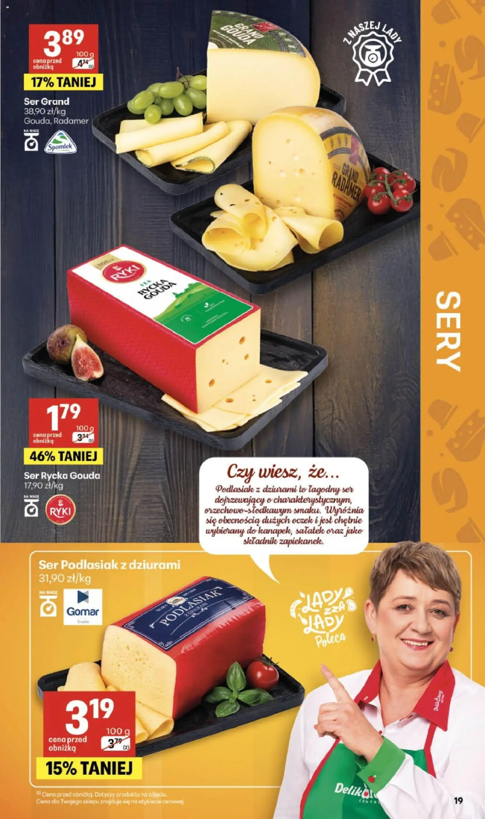 Delikatesy Centrum gazetka - Sklepy Własne od 02.07.2026 | Strona: 19 | Produkty: Ser dojrzewający, Delikatesy, Sery, Ser