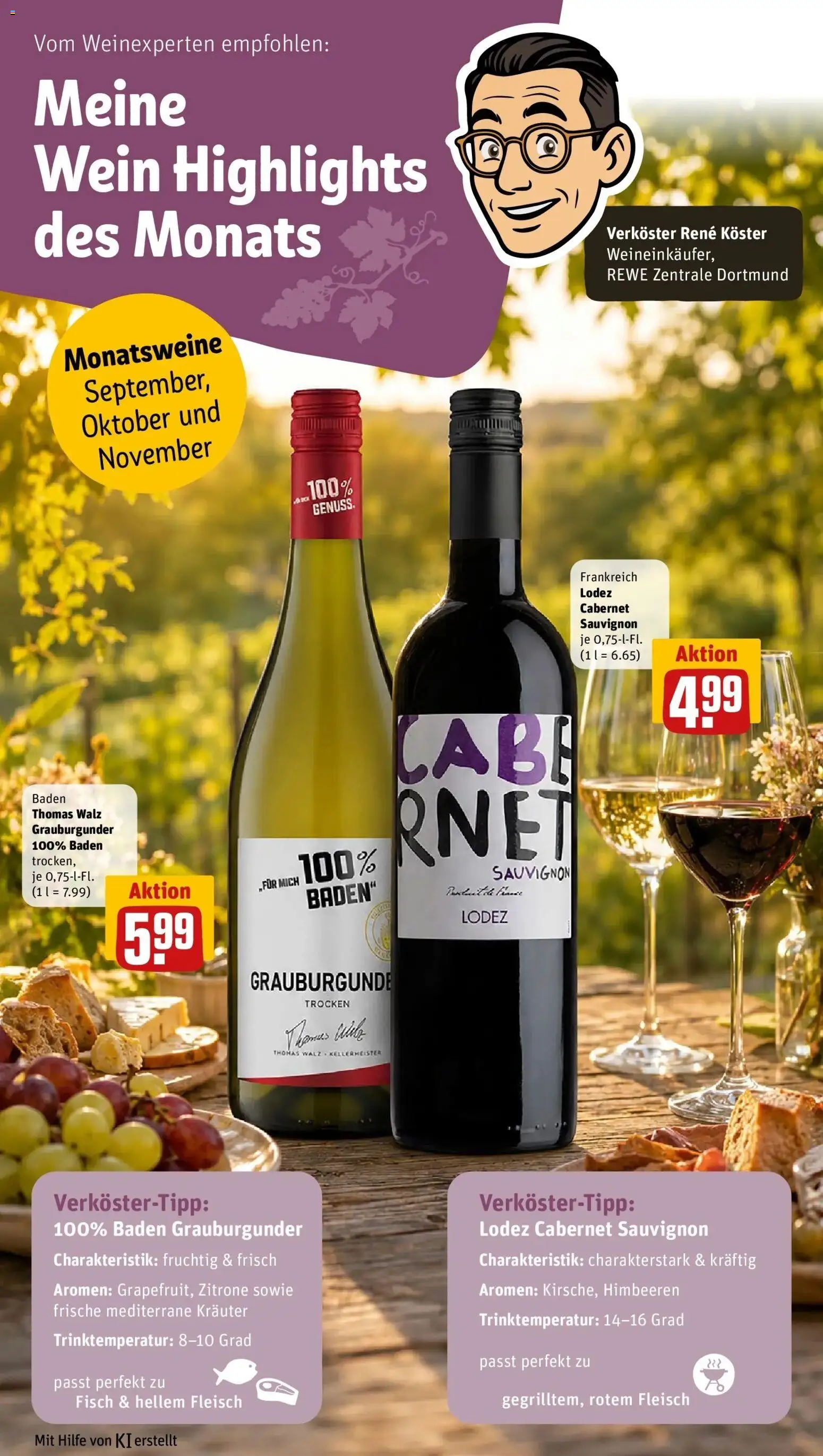 REWE Prospekt ab 31.08.2026 zum Blättern » Angebote | Seite: 31 | Produkte: Fisch, Zitrone, Wein, Fleisch