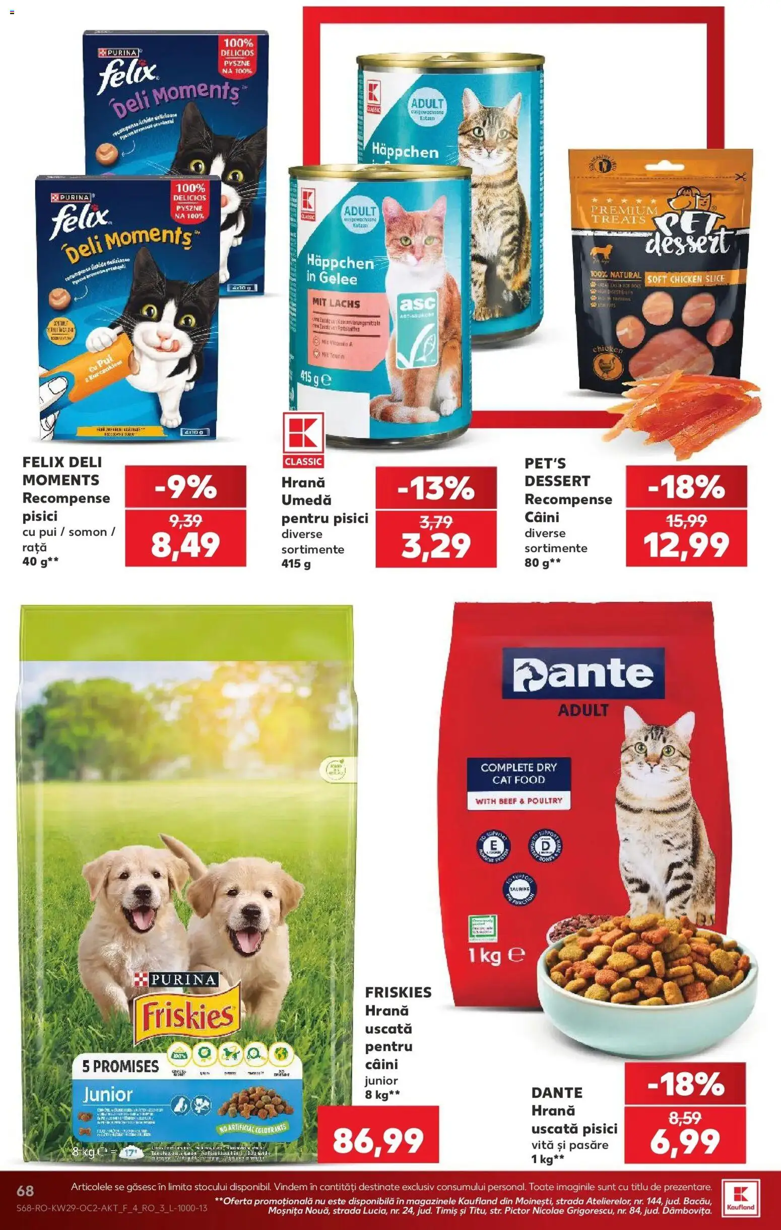Noul catalog Kaufland – valabil de la 15.07.2026 | Pagină: 68 | Produse: Vită, Pui, Rață, Somon