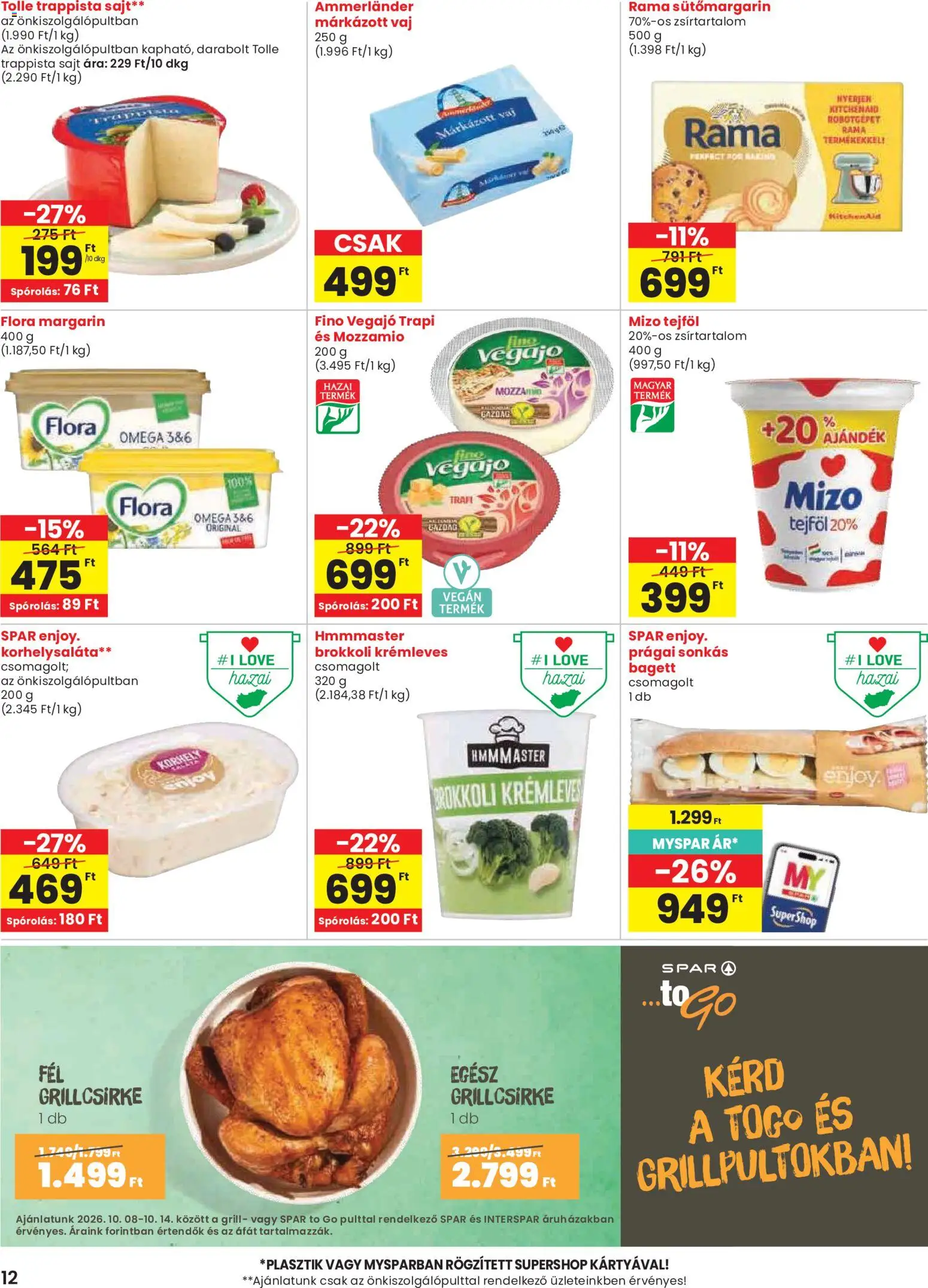 Spar akciós ujság - amely érvényes a következő dátumtól: 2026.10.08. | Oldal: 12