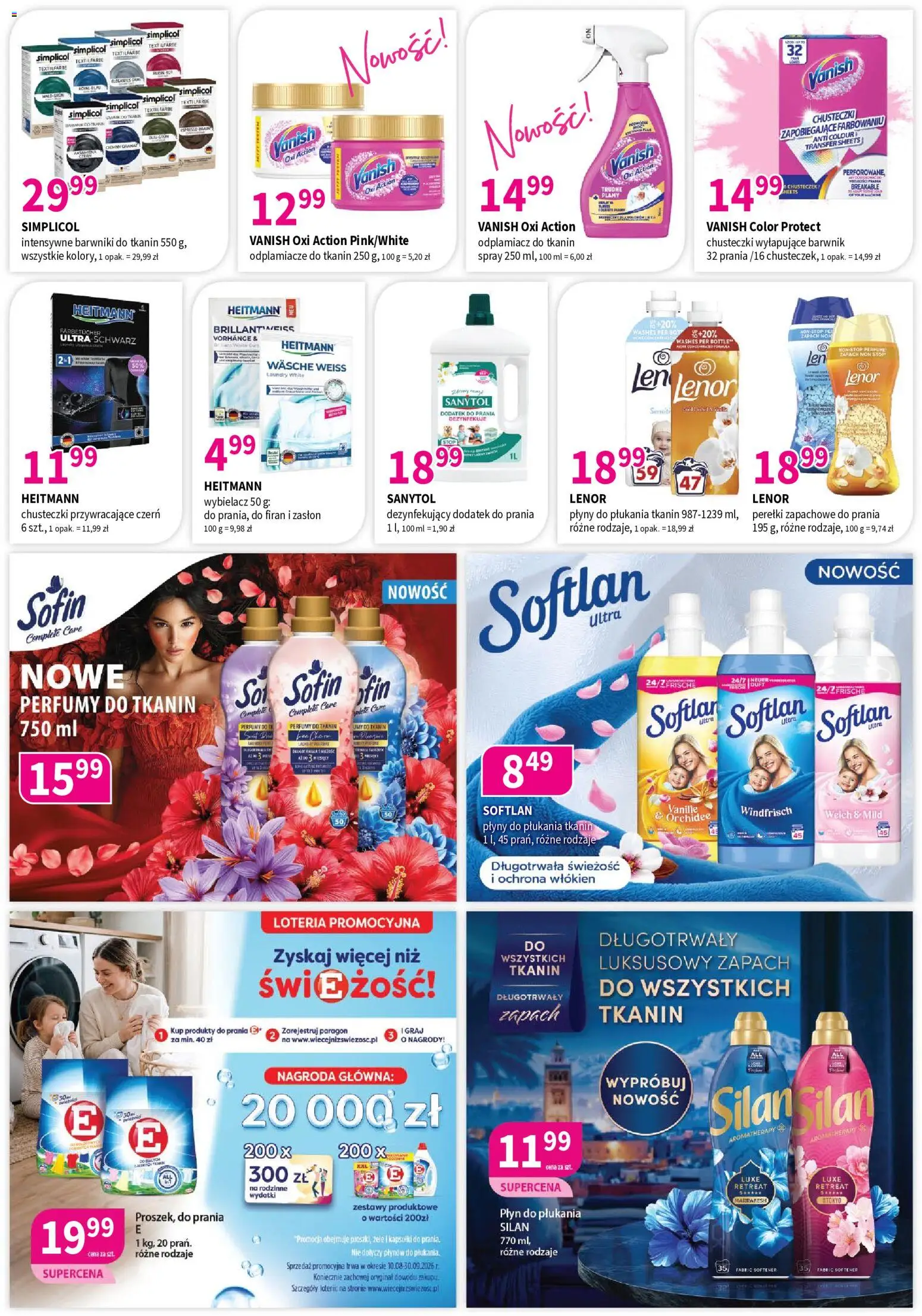 Drogerie Polskie gazetka od 11.09.2026 | Strona: 8 | Produkty: Vanish, Płyn do płukania, Chusteczki, Perfumy