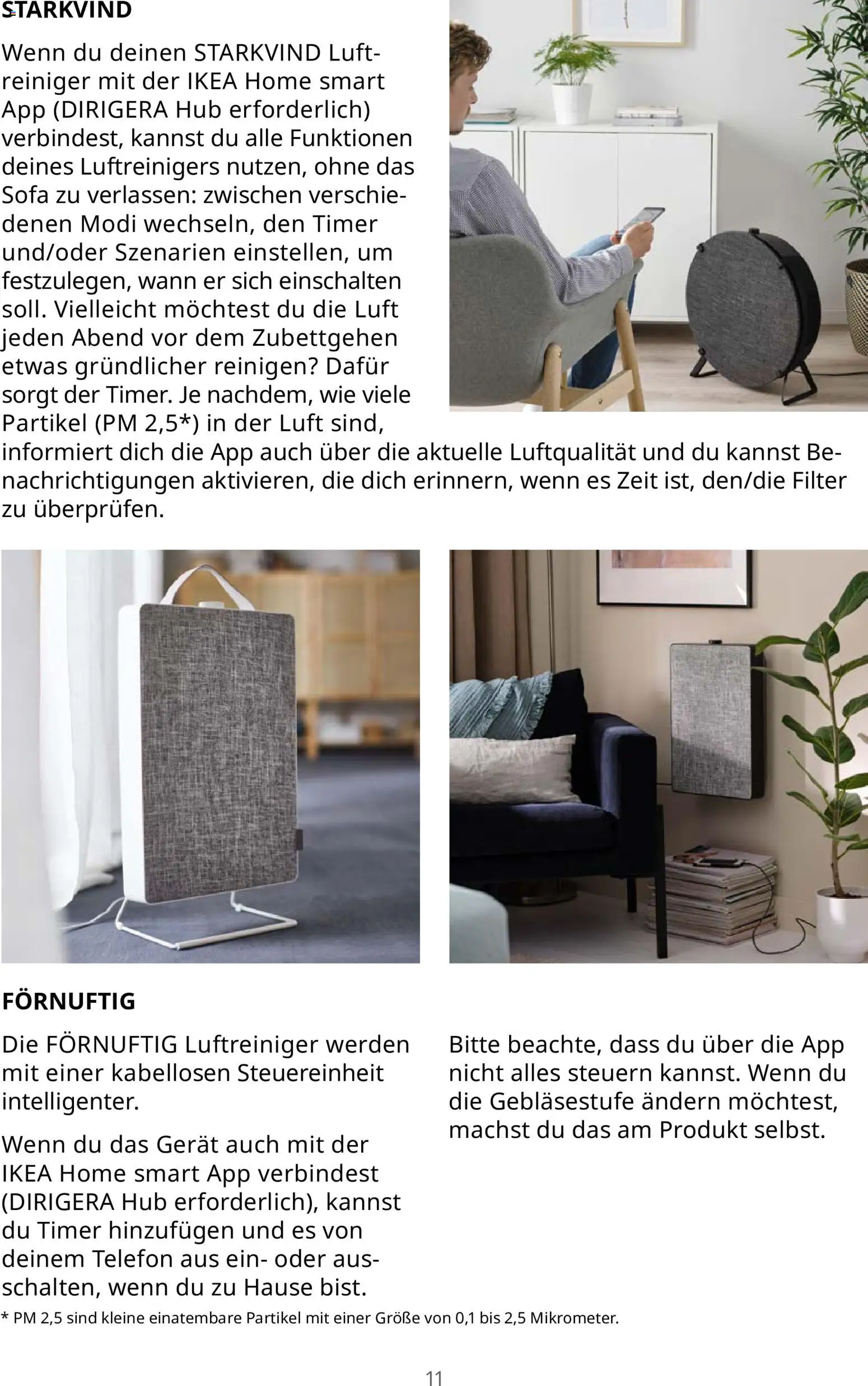 Ikea Bessere Luft in Innenräumen für alle – gültig ab 16.09.2026 | Seite: 11 | Produkte: Luftreiniger, Sofa, Telefon