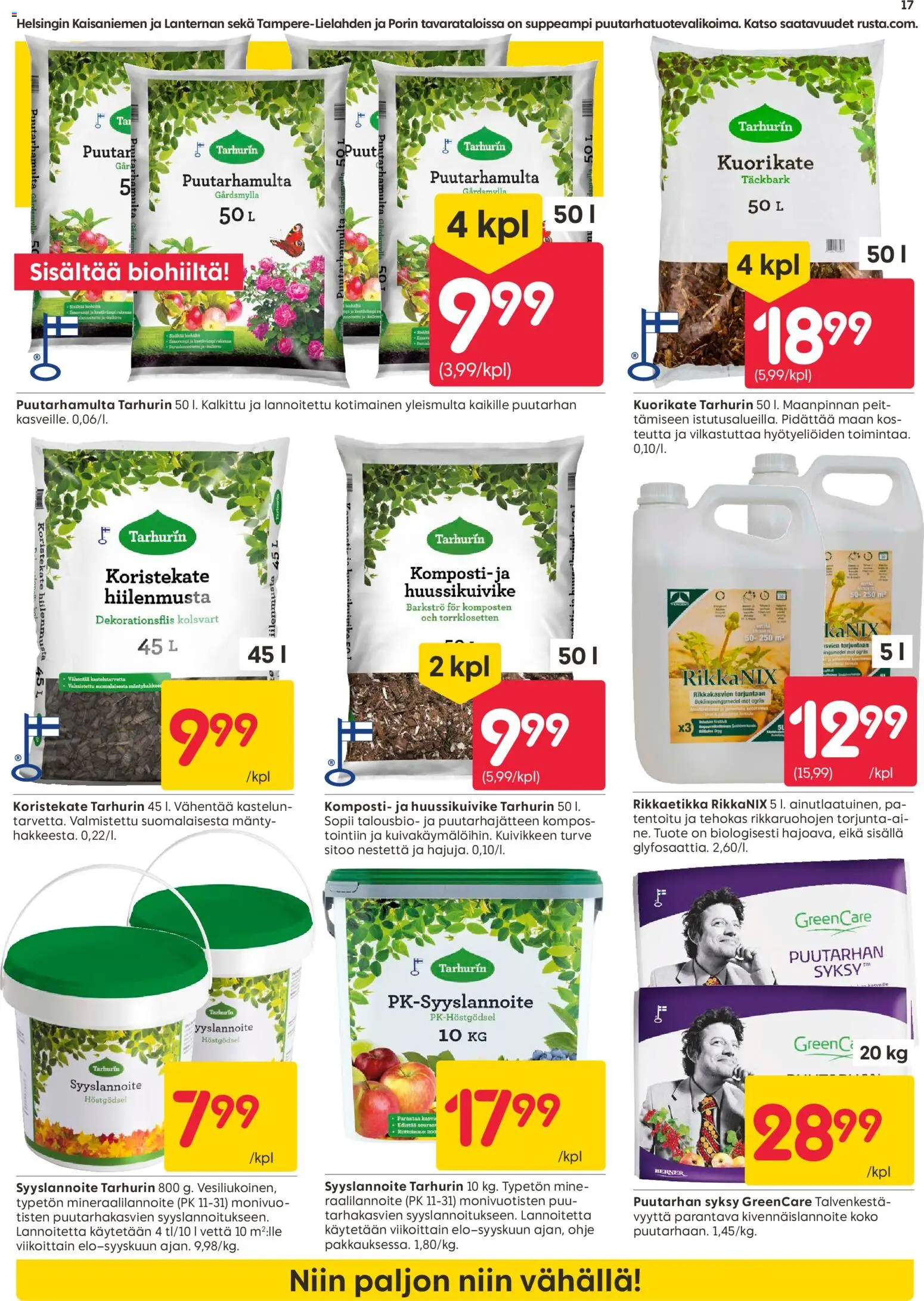 Rusta tarjoukset – voimassa 06/07/2026 alkaen | Sivu: 17