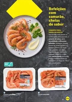 Pré-visualização Lidl Feira do Mar válido de 07.05.2026 | Página: 17 | Produtos: Pratos, Camarão