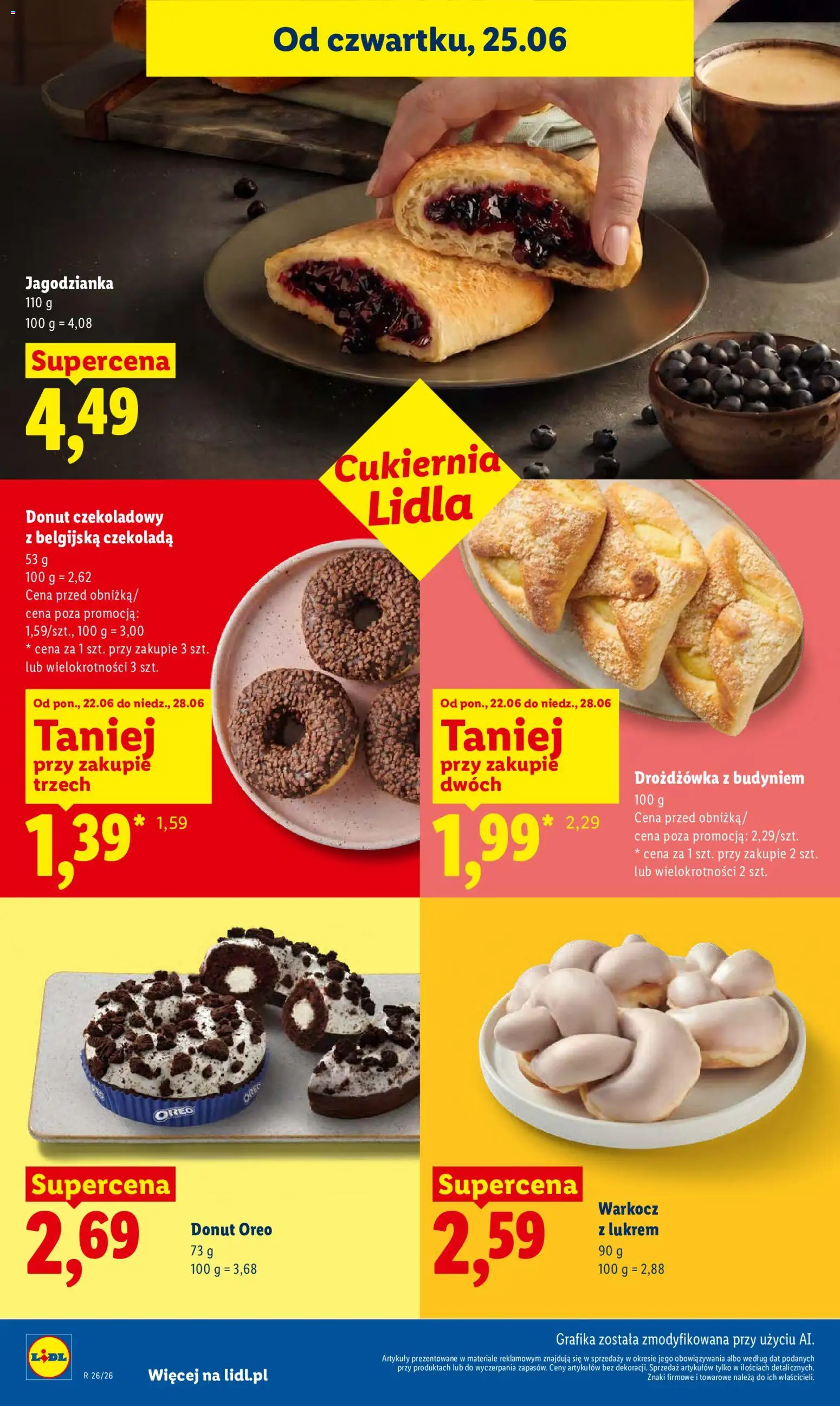 Lidl Polsko leták od 25.06.2026 | Strana: 48 | Produkty: Donut, Oreo