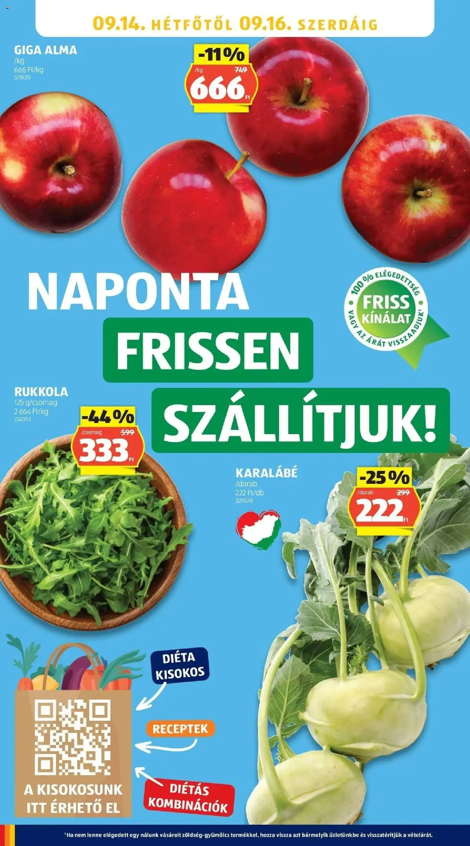 Aldi akciós ujság - amely érvényes a következő dátumtól: 2026.09.05. | Oldal: 22 | Termékek: Karalábé, Alma