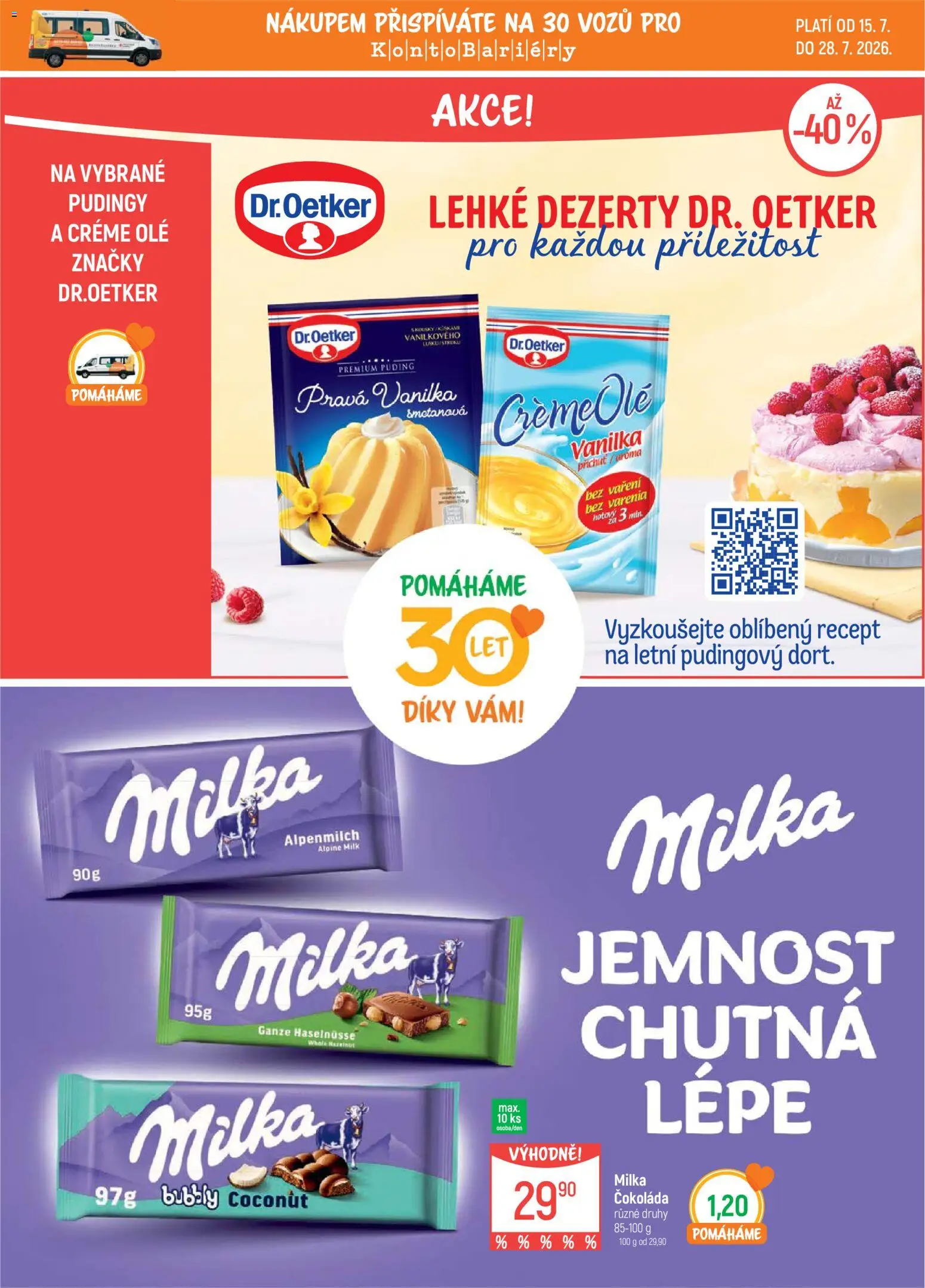 Globus leták od 15.07.2026 | Strana: 16 | Produkty: Čokoláda, Puding, Dezerty, Vanilka