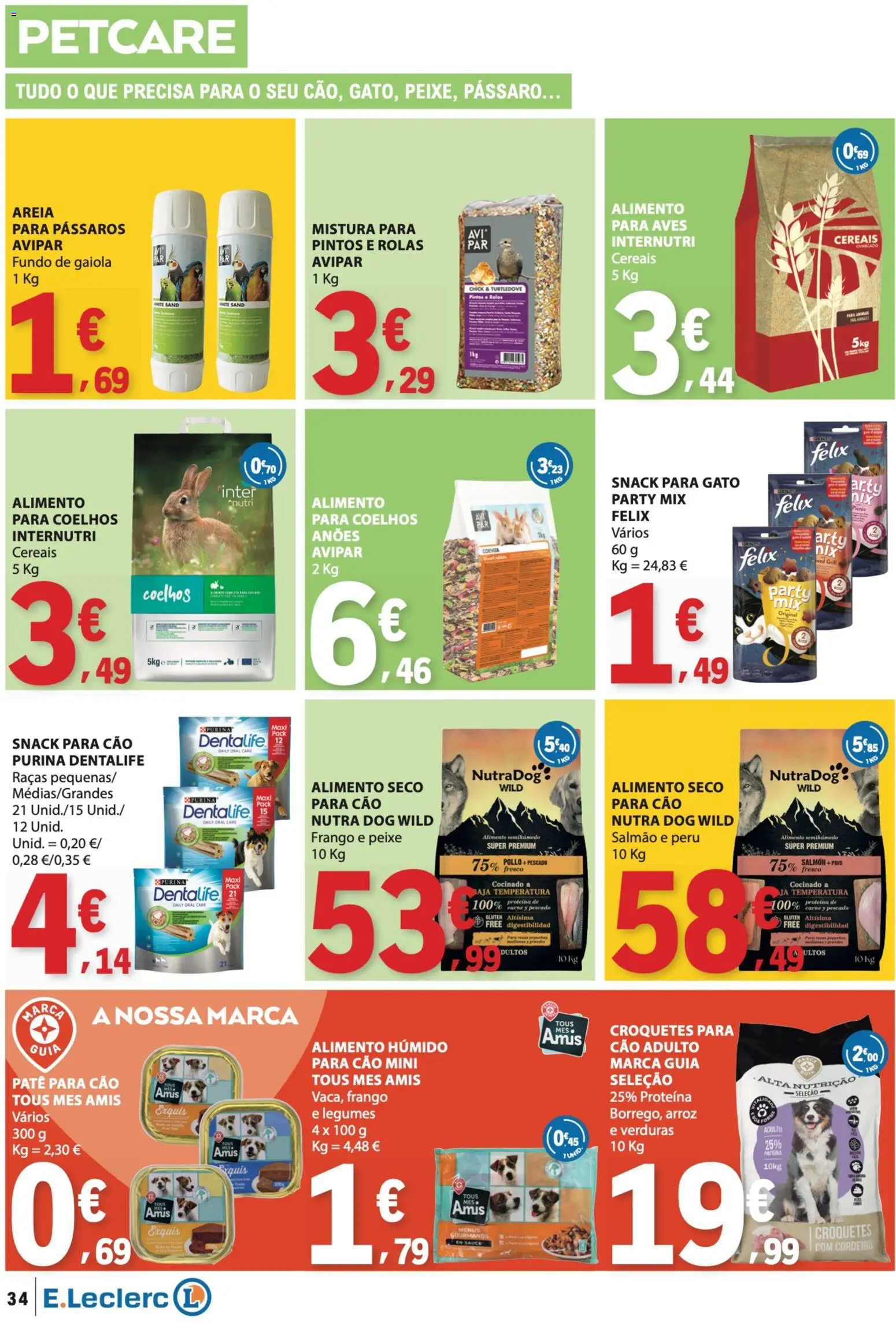 E.Leclerc folheto │ válido de 30.04.2026 | Página: 34 | Produtos: Areia, Frango, Arroz, Proteina