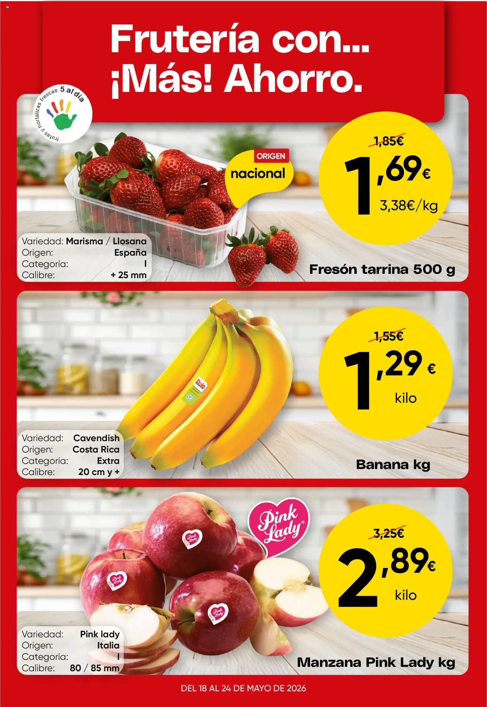 Froiz Oferta semanal │ válido desde el 18.05.2026 | Página: 1 | Productos: Manzana