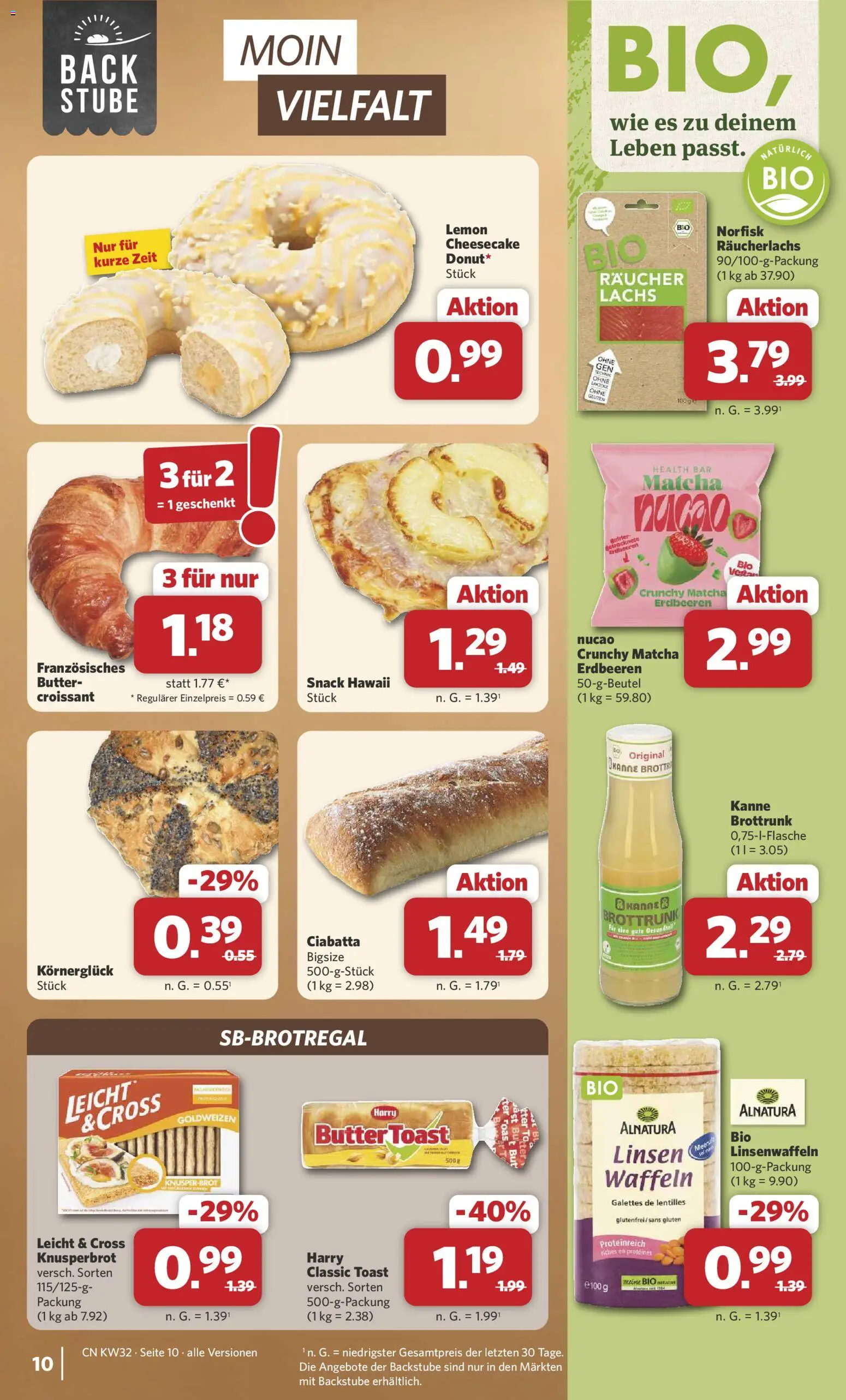 Combi Prospekt – gültig ab 03.08.2026 | Seite: 10 | Produkte: Butter, Croissant, Lachs, Erdbeeren