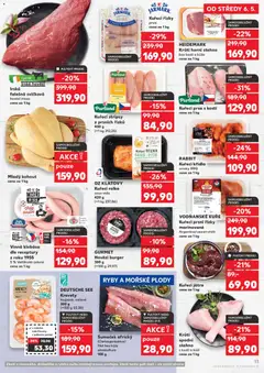 Náhled letáku Vinná klobása dle receptury, z roku 1955 5% Veltlínské zelené cena za 1 kg od 06.05.2026 | Strana: 13 | Produkty: Kuřecí prsa, Sous vide, Kuřecí Křídla, Kuřecí Játra