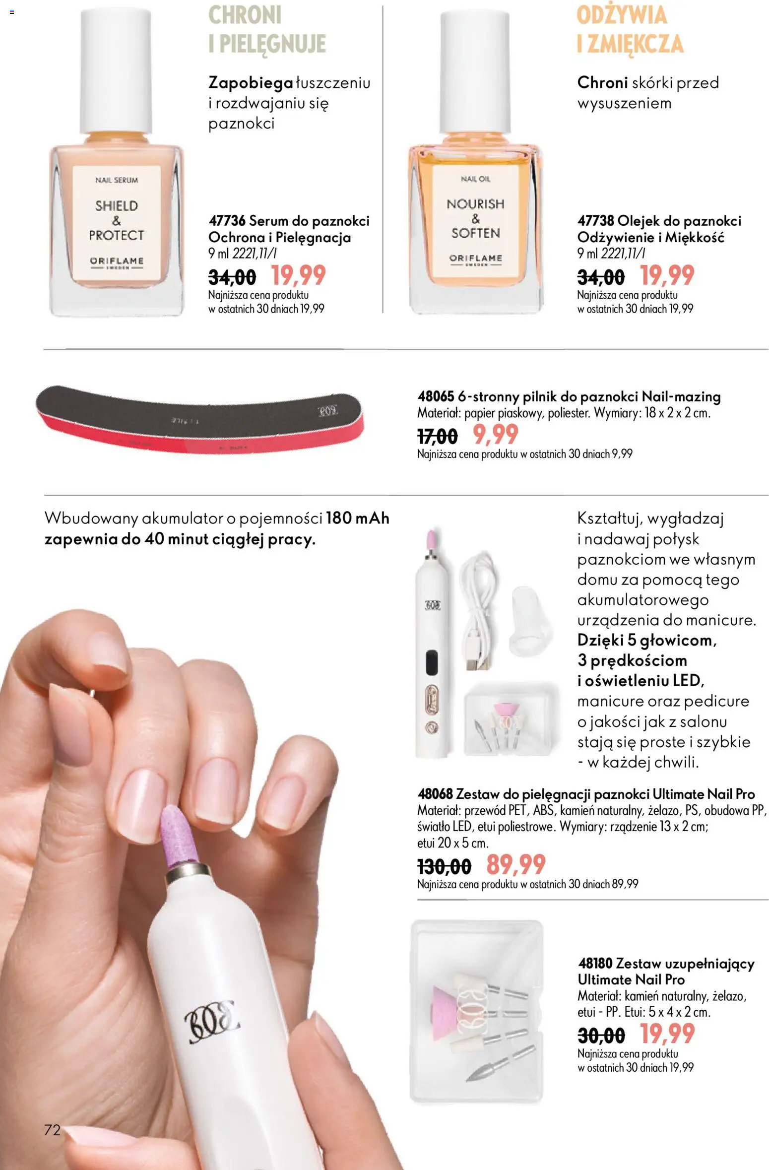 Oriflame Katalog 9 2026 od 17.06.2026 | Strona: 72 | Produkty: Serum do paznokci