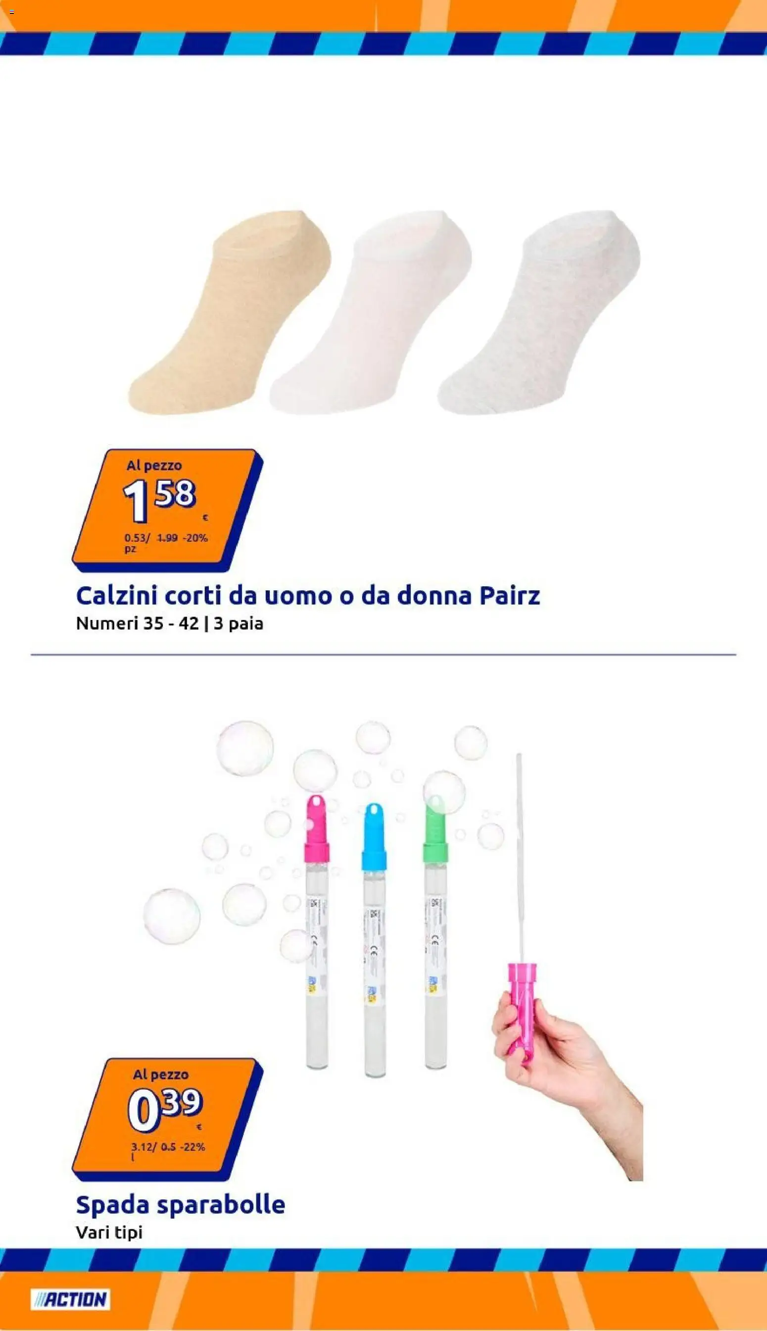 Volantino Action del 27.05.2026 | Pagina: 2 | Prodotti: Calzini