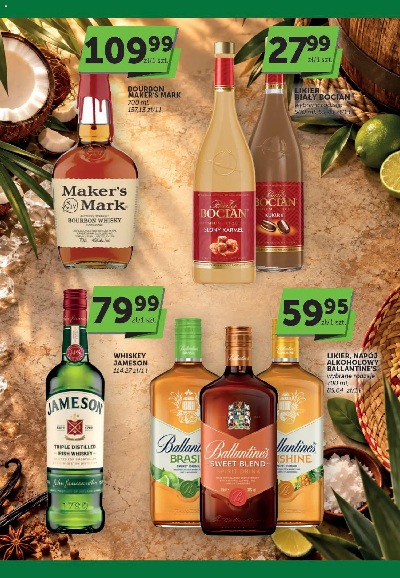 Euro Sklep gazetka - Katalog alkoholowy od 01.10.2026 | Strona: 7 | Produkty: Bourbon whisky, Jameson, Słony karmel, Whisky