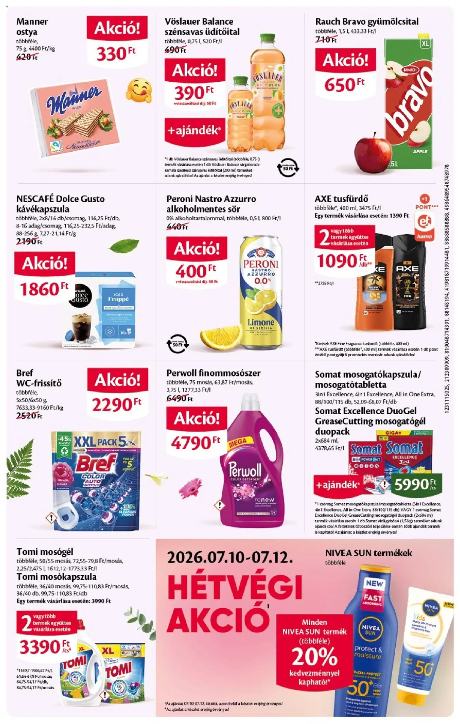 EcoFamily akciós ujság - amely érvényes a következő dátumtól: 2026.07.09. | Oldal: 3 | Termékek: Dolce Gusto, Sárgabarack, Mosókapszula, Sör
