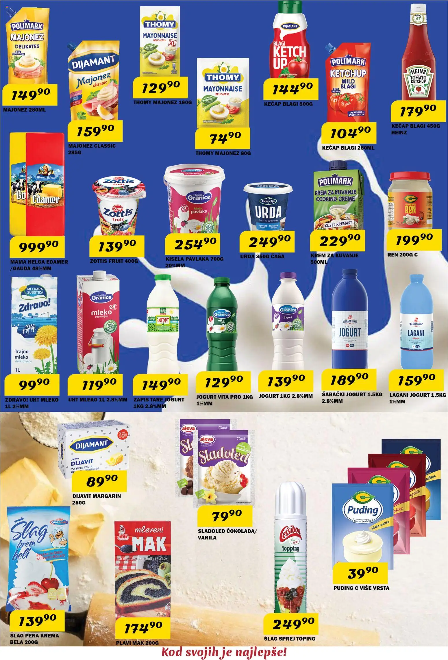 VP Dima katalog - važi od 07.05.2026 | Strana: 4 | Proizvode: Majonez, Sladoled, Jogurt, Pavlaka
