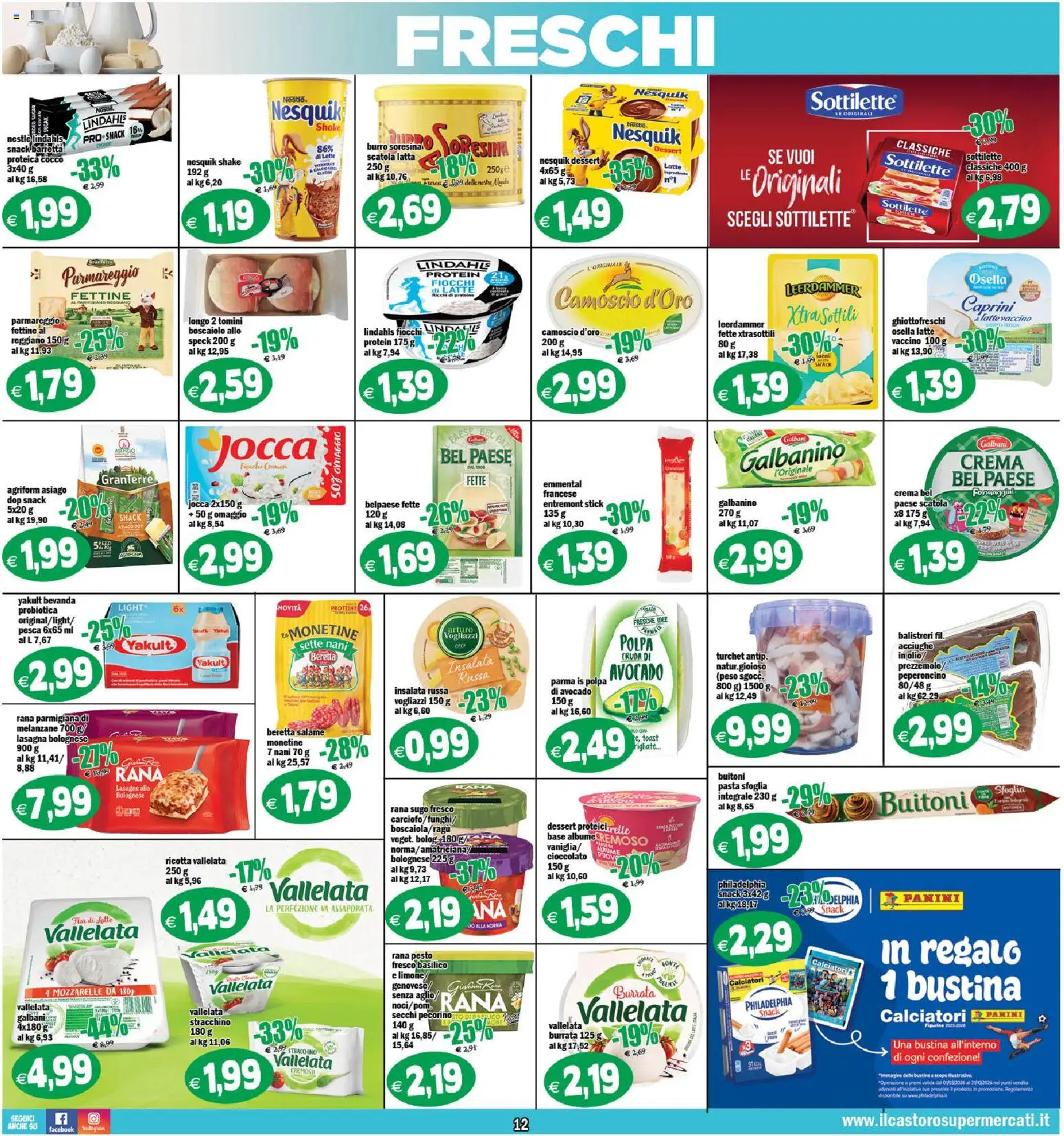 Volantino Il Castoro del 08.05.2026 | Pagina: 12 | Prodotti: Latte, Stracchino, Ricotta, Scatola