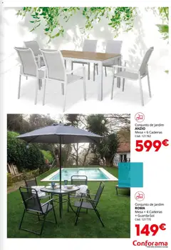 Pré-visualização Conforama Jardim válido de 19.03.2026 | Página: 17 | Produtos: Cadeiras, Mesa