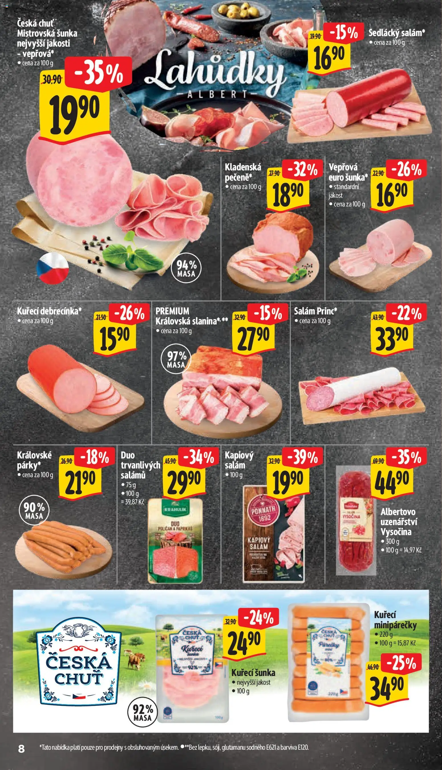 Albert leták - Supermarket od 13.05.2026 | Strana: 18 | Produkty: Salám, Šunka, Paprika, Vysočina