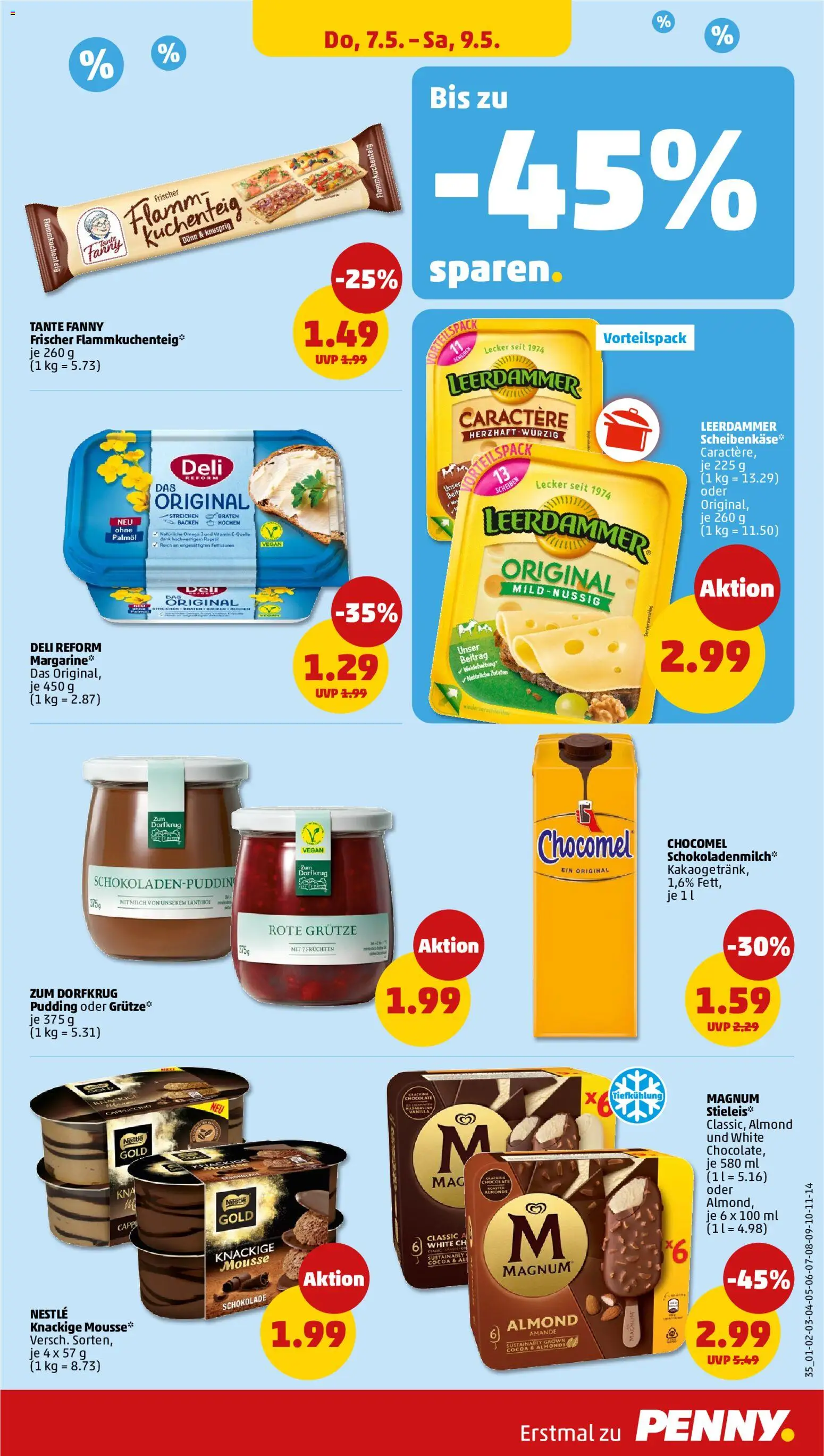 Penny Prospekt 	 – gültig ab 04.05.2026 | Seite: 43 | Produkte: Margarine, Milch, Leerdammer, Chocomel