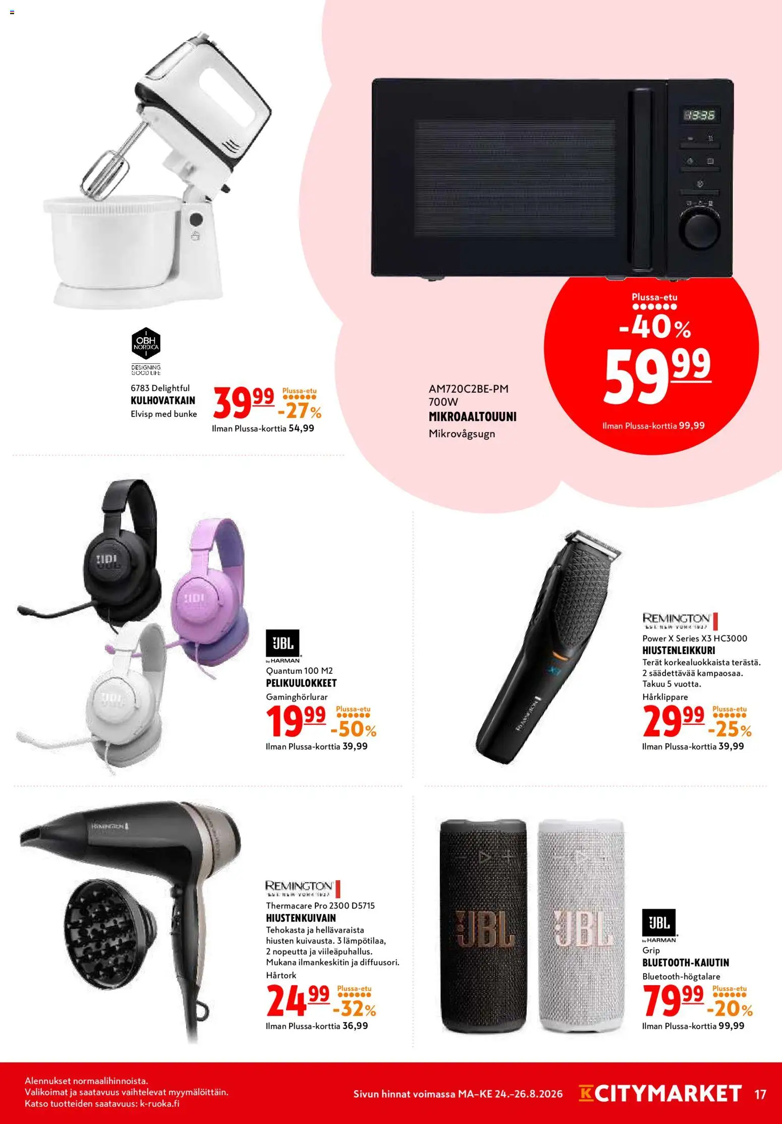 K-Citymarket tarjoukset – voimassa 24/08/2026 alkaen | Sivu: 17