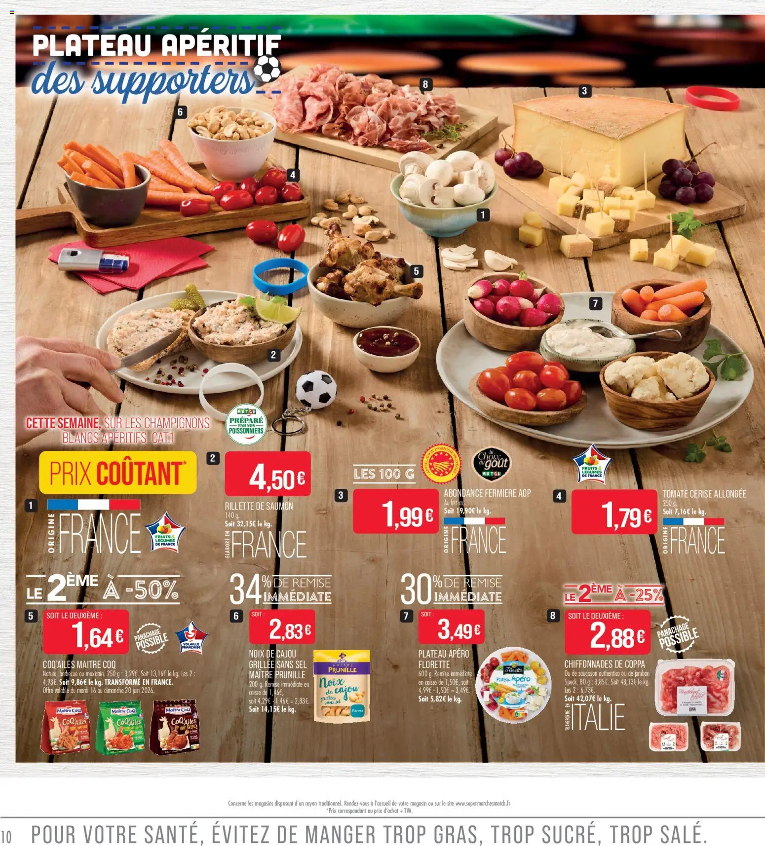 {H1} | Page: 10 | Produits: Saucisson, Noix de cajou, Barbecue, Jambon