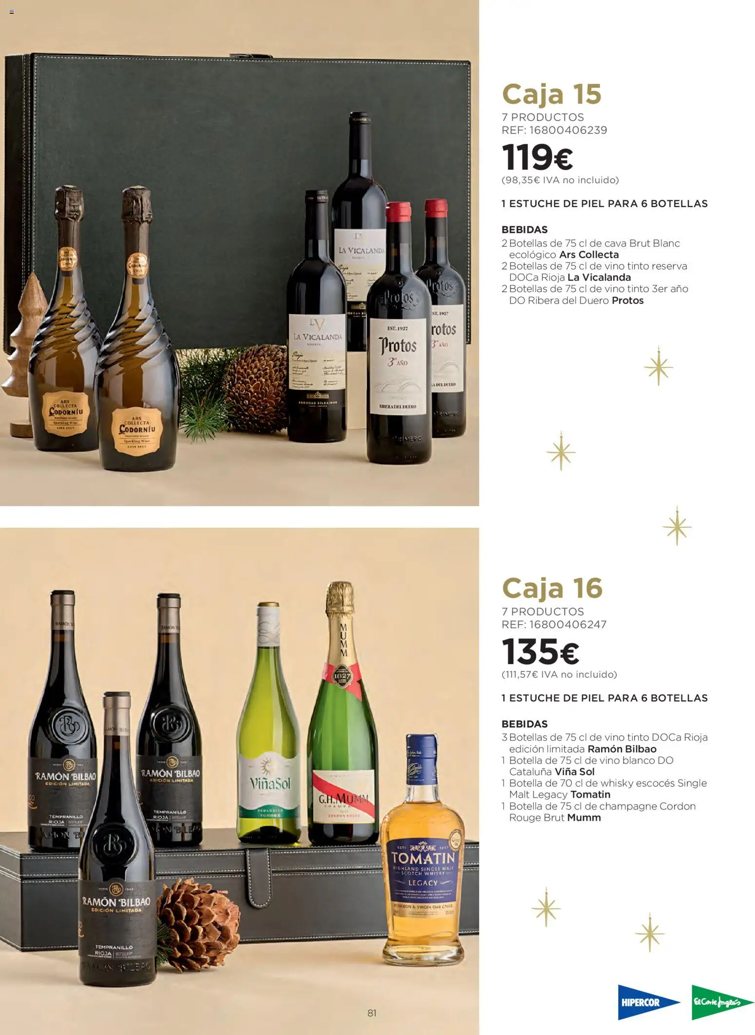 El Corte Inglés Cestas Navidad 2026 Cataluňa │ válido desde el 08/10/2026 | Página: 81 | Productos: Vino tinto, Vino, Whisky, Whisky escocés