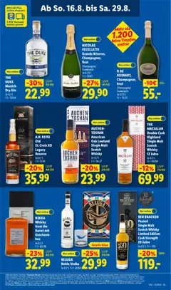 Náhled letáku Lidl Německo leták od 24.08.2026 | Strana: 31 | Produkty: Vodka, Whisky, Telefon, Dry gin