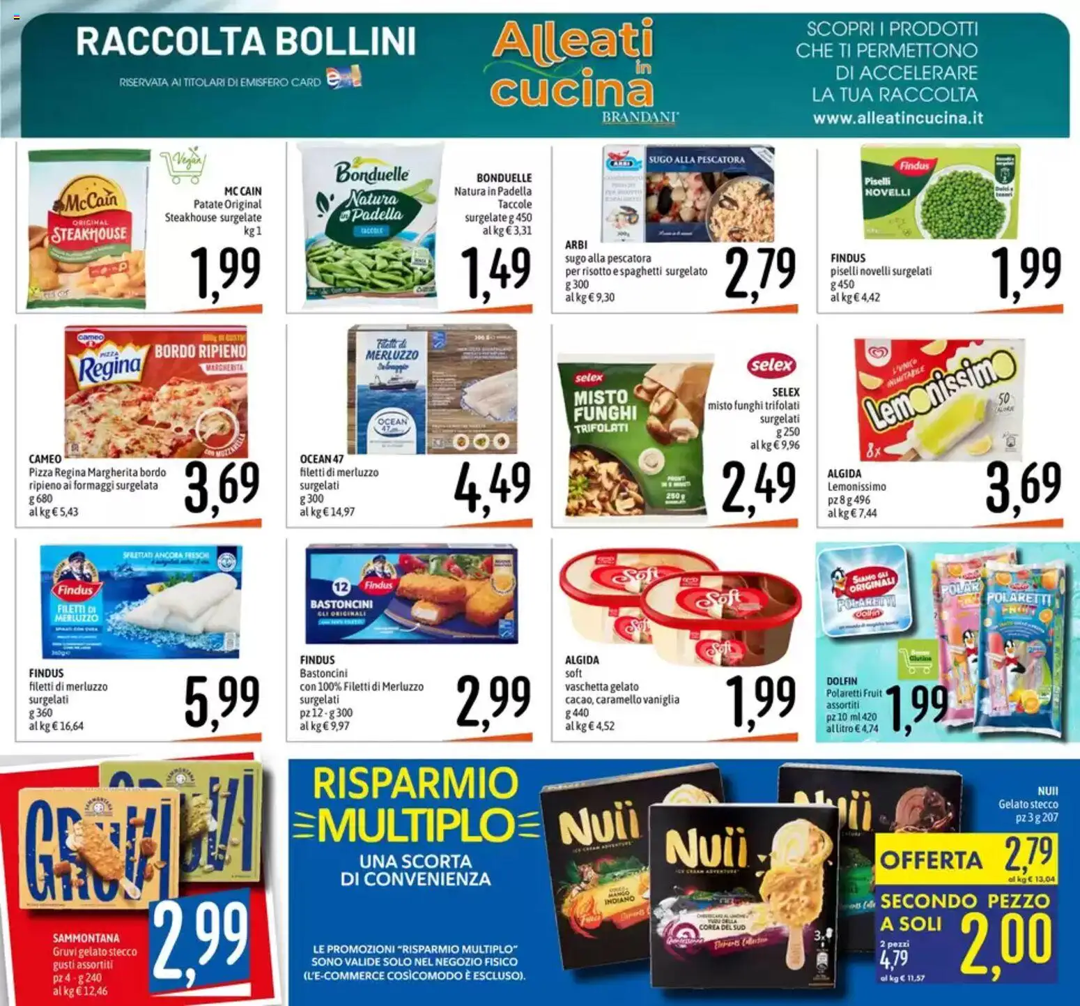 Volantino Emisfero del 11.06.2026 | Pagina: 17 | Prodotti: Pizza, Funghi, Piselli, Sugo