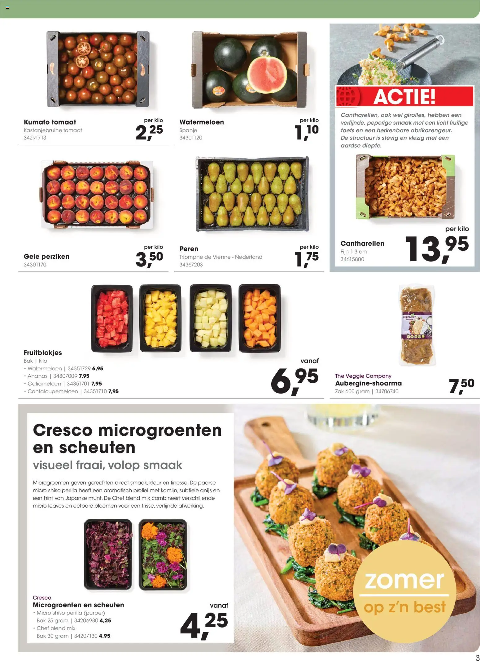 {H1} | Pagina: 3 | Producten: Bloemen, Aubergine, Peren, Perziken