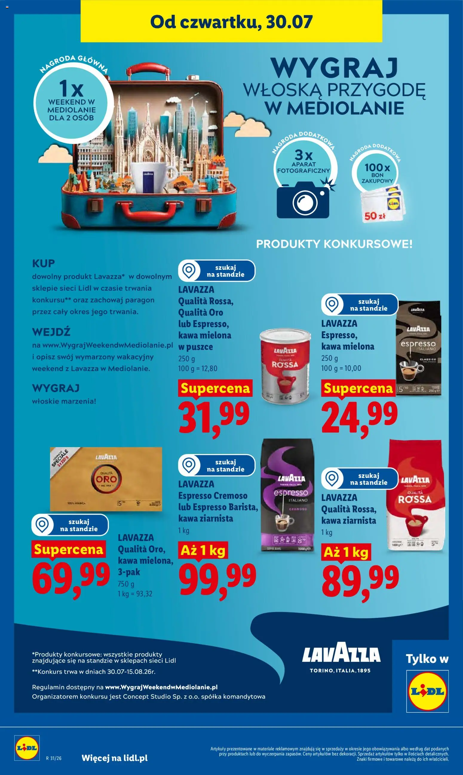 Lidl Polsko leták od 30.07.2026 | Strana: 86 | Produkty: Lavazza