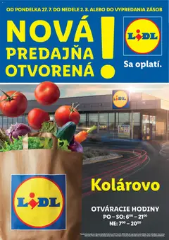 Lidl leták platný od 27.07.2026