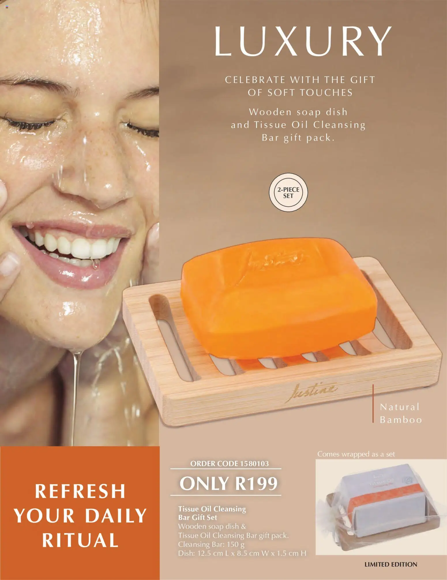 New Justine catalogue – valid from 15.05.2026 | Page: 10 | Products: Tissue oil, Oil, Soap