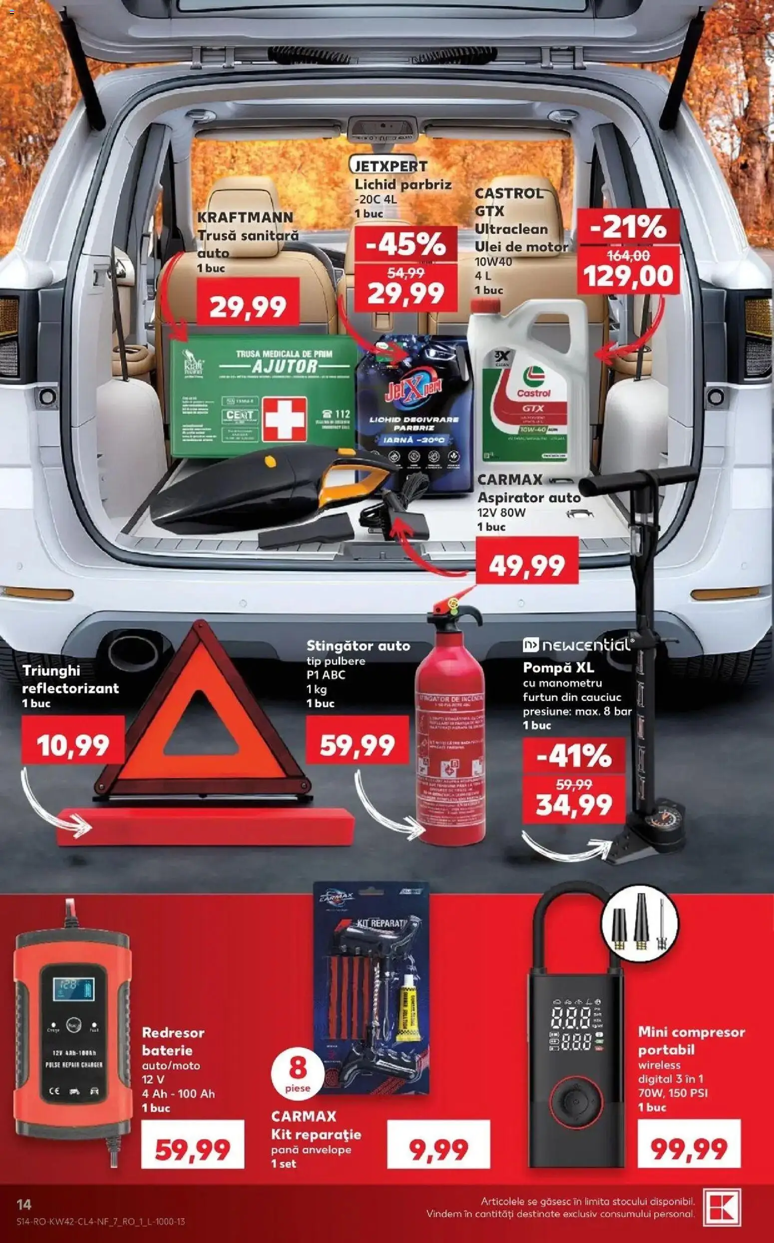 Kaufland Comarnic 14.10.2026 - Revista si Oferta | Pagină: 14 | Produse: Parbriz, Aspirator, Manometru, Tip