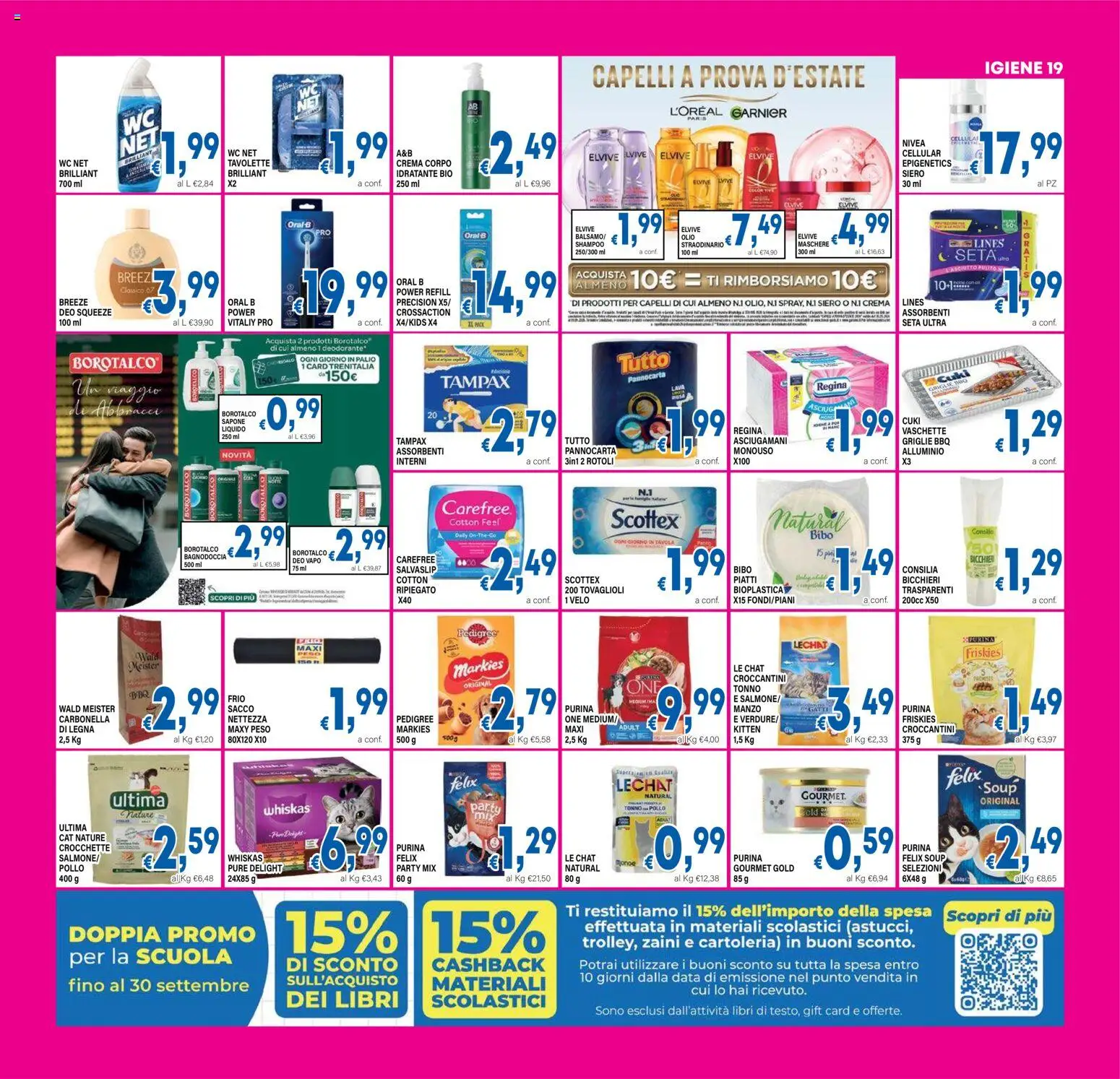 Volantino DEM del 12/08/2026 | Pagina: 19 | Prodotti: Shampoo, Manzo, The, Alluminio