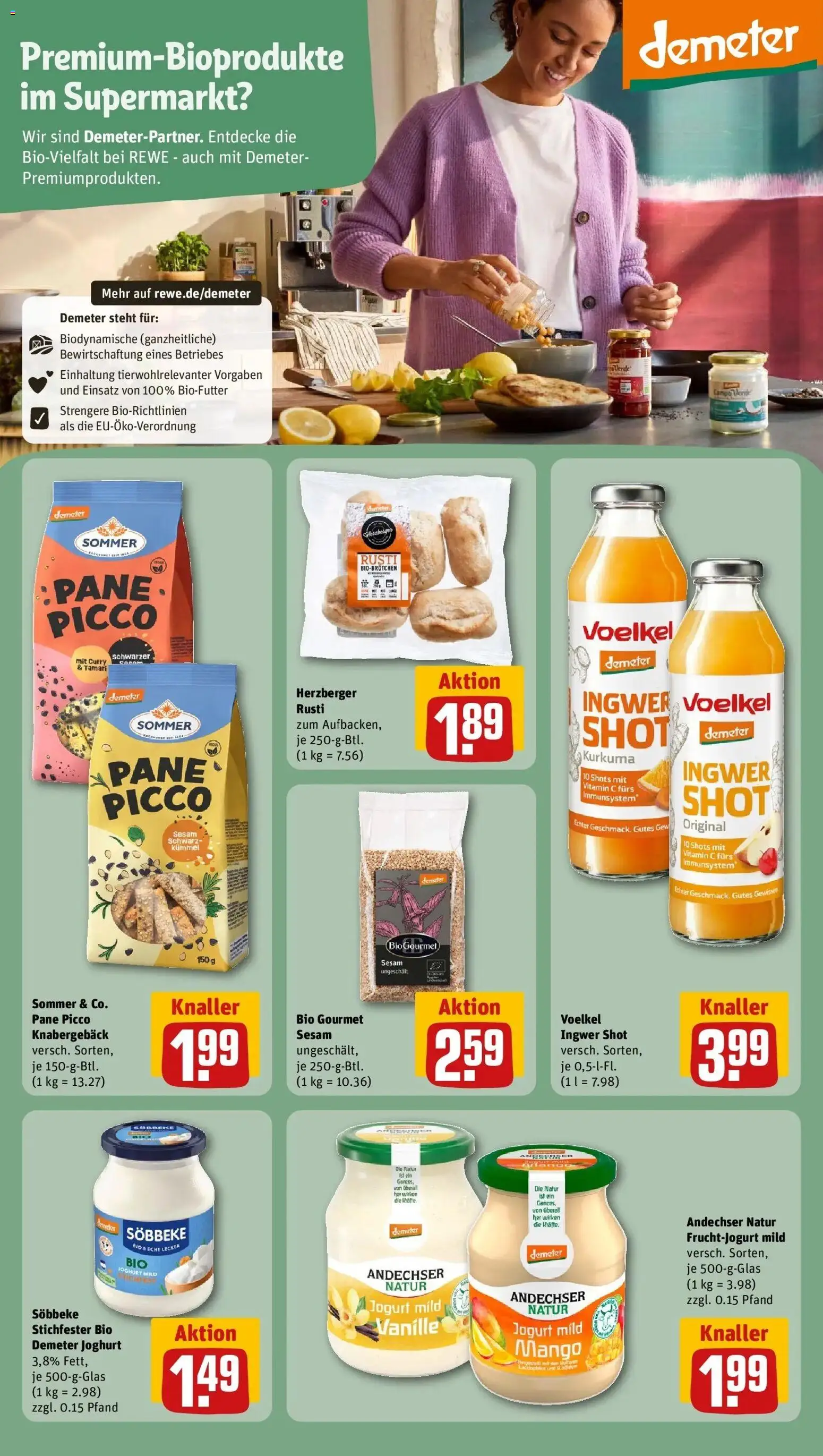 REWE Prospekt ab 10.08.2026 zum Blättern » Angebote | Seite: 20 | Produkte: Joghurt, Pane, Vanille, Mango