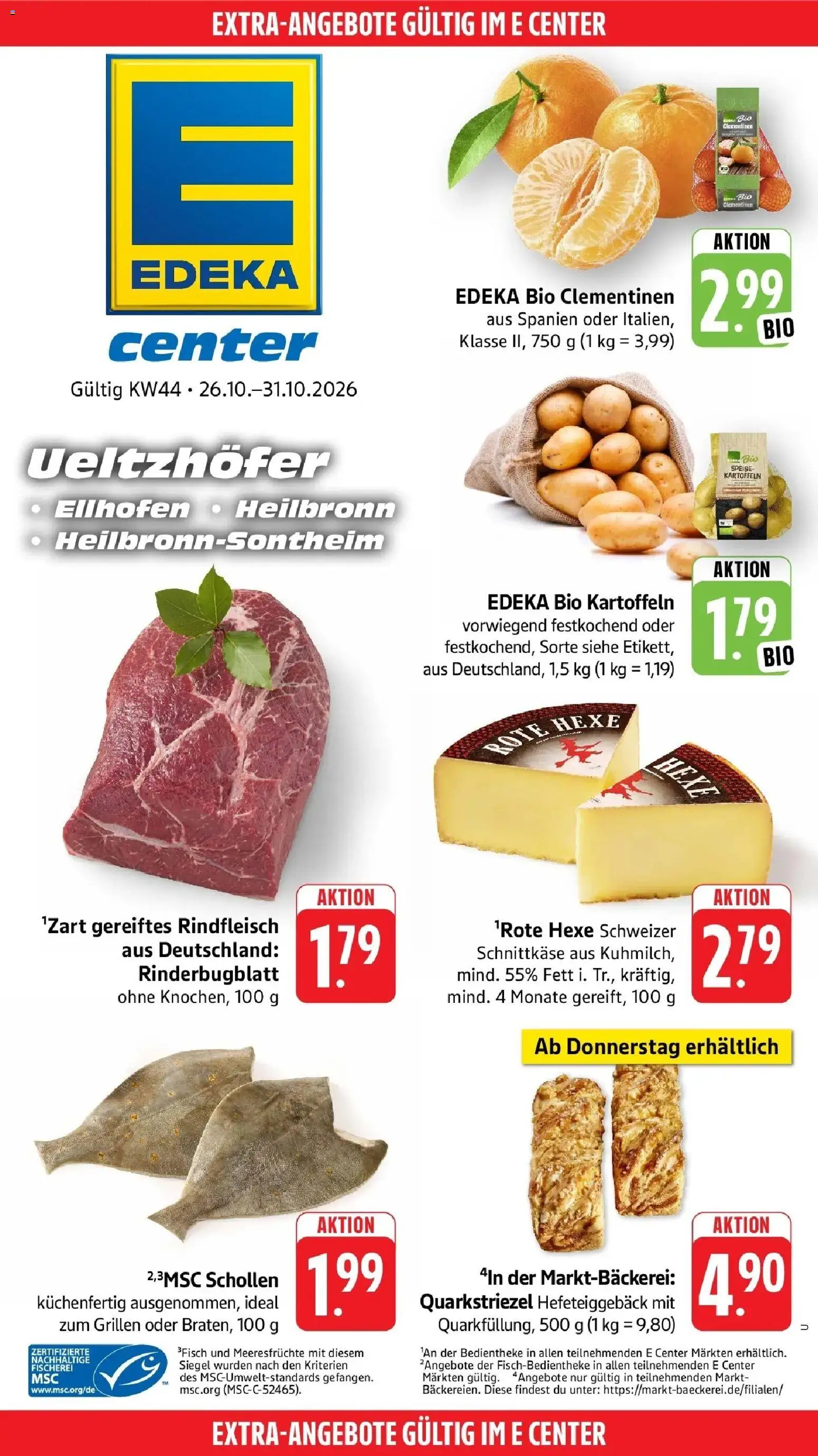 Edeka Prospekt Heilbronn-Sontheim (ab 26.10.2026) » Angebote Online | Seite: 47 | Produkte: Kartoffeln, Meeresfrüchte, Rindfleisch