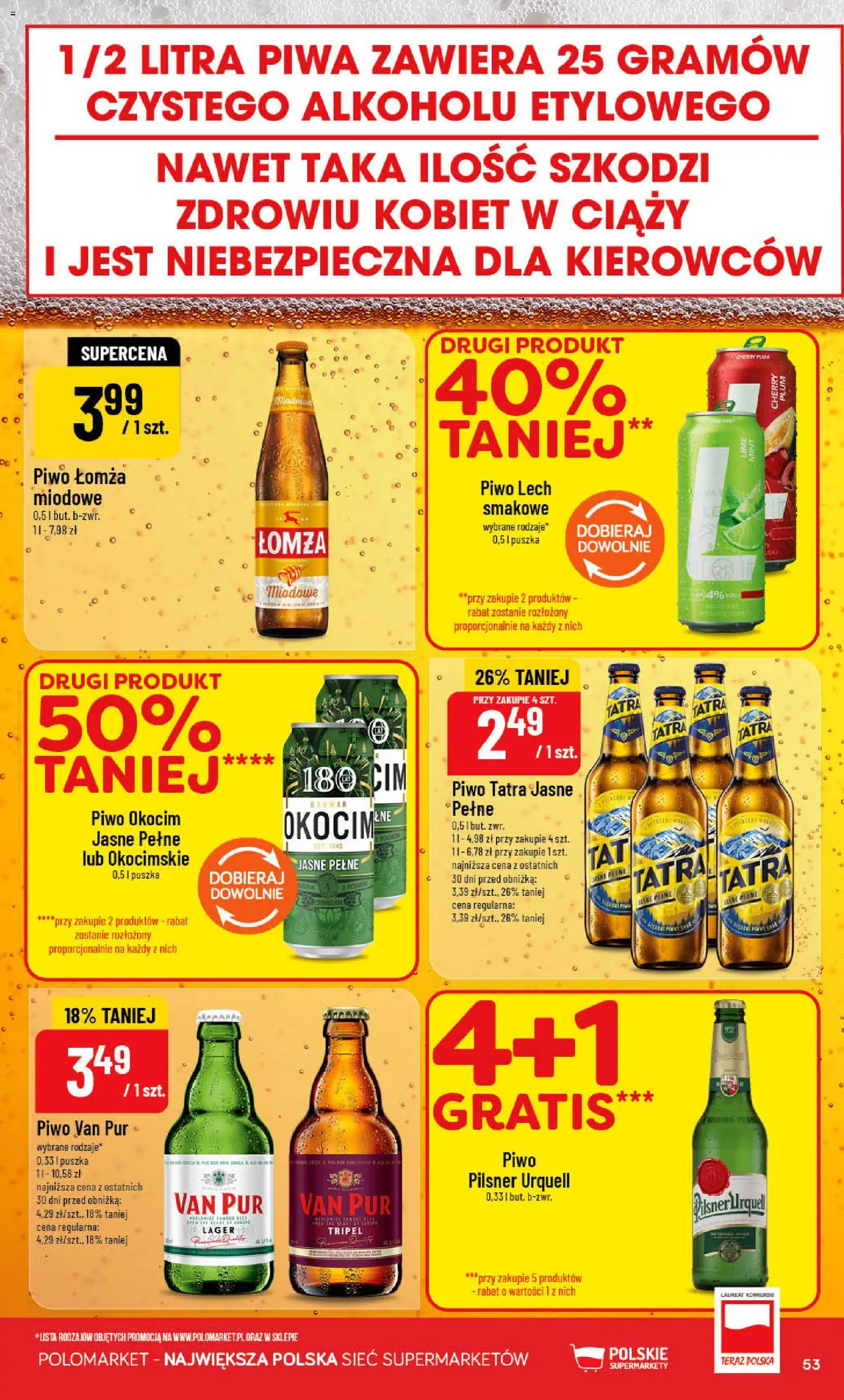POLOmarket gazetka od 20.05.2026 | Strona: 53 | Produkty: Piwo