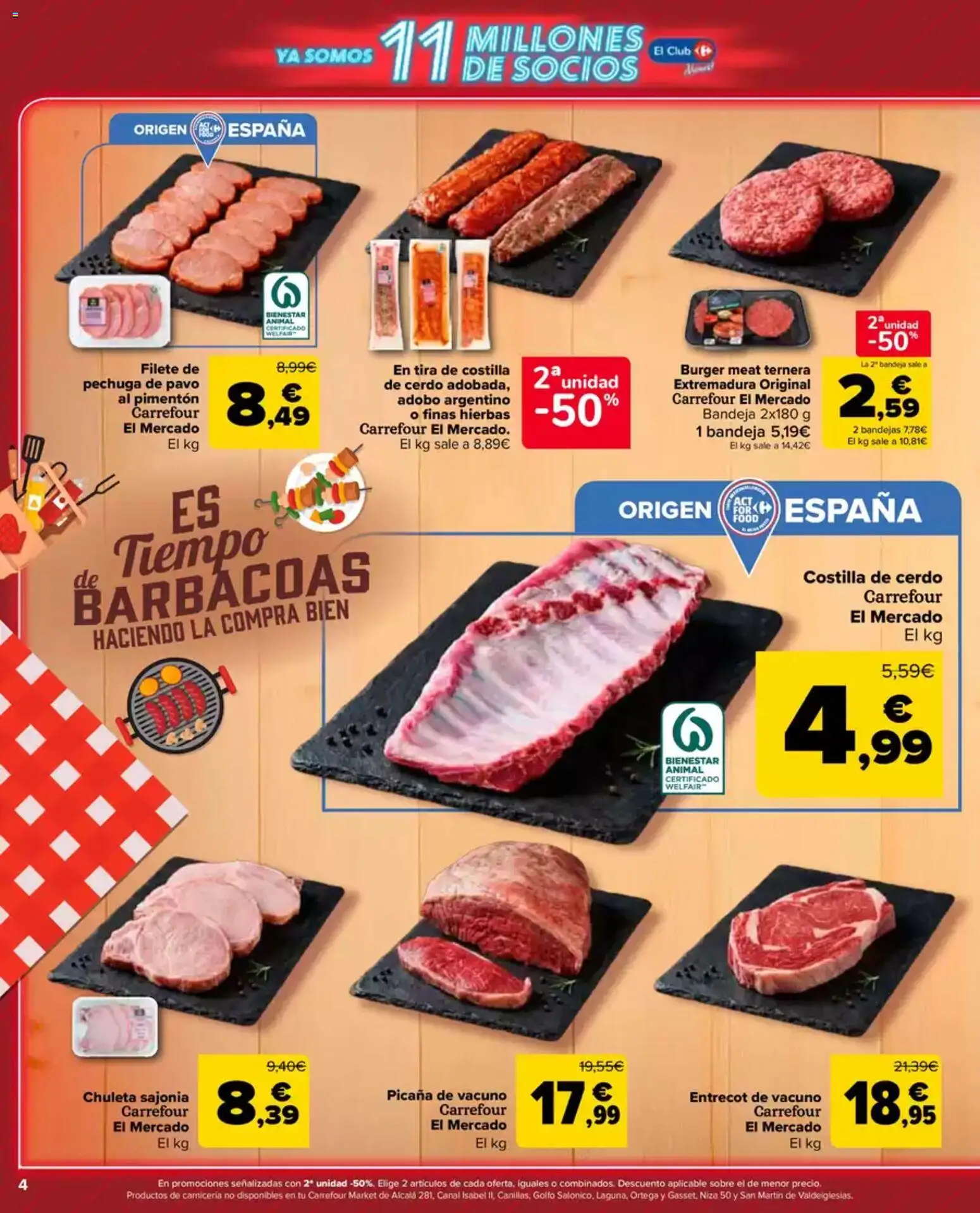 Carrefour Market folleto │ válido desde el 12.05.2026 | Página: 4 | Productos: Cerdo, Costilla de cerdo, Filete, Bandeja