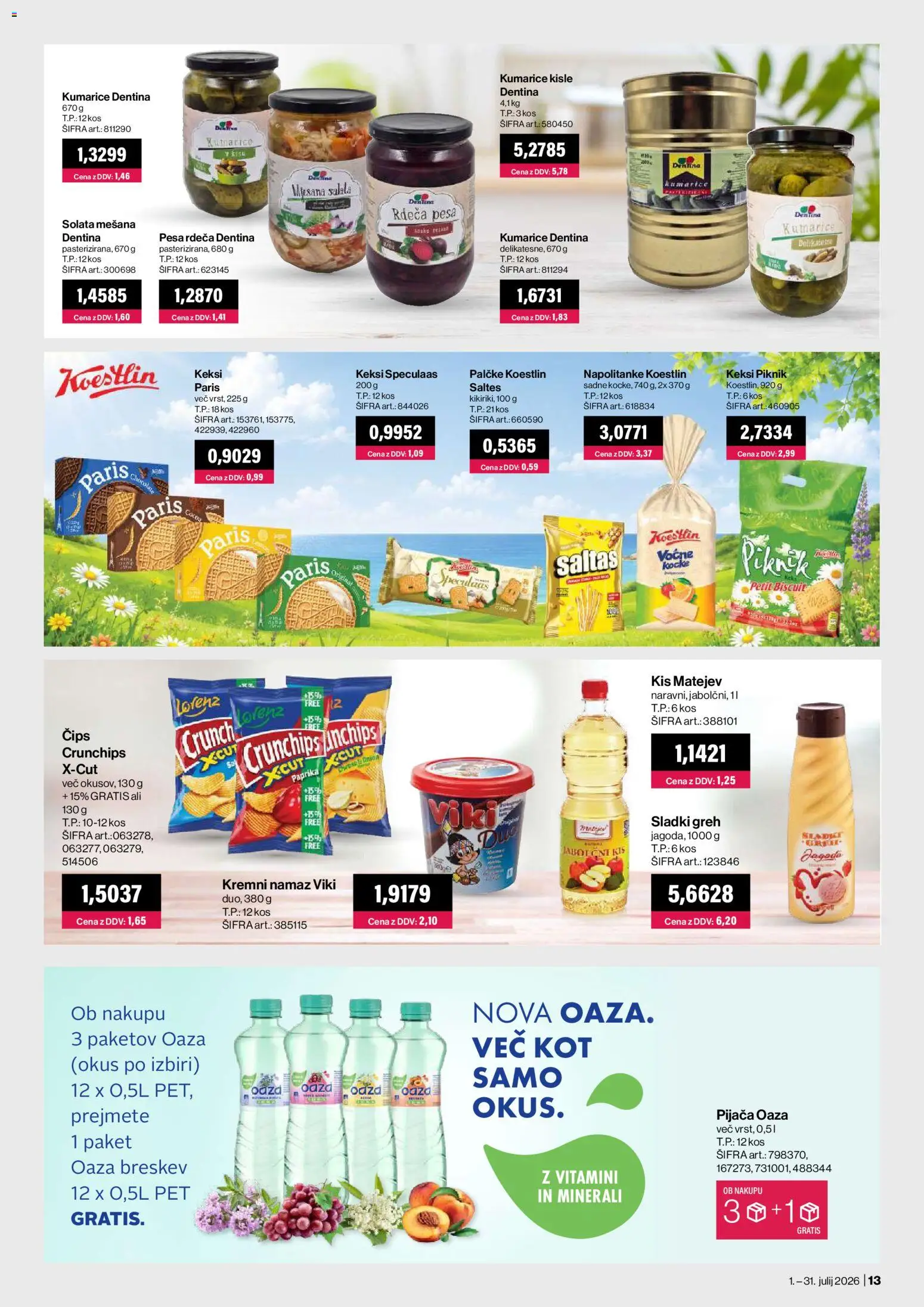 Novi Mercator katalog ponudbe – veljaven od 01.07.2026 | Stran: 13
