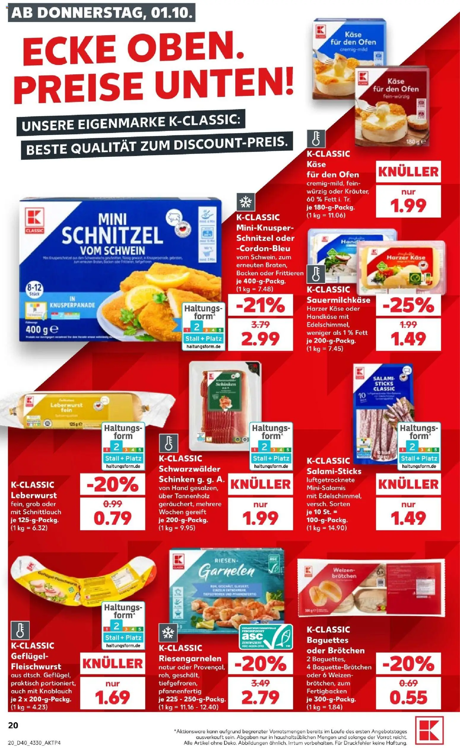 Kaufland Prospekt Potsdam – gültig ab 01.10.2026 | Seite: 24 | Produkte: Ofen, Schnitzel, Knoblauch, Schinken