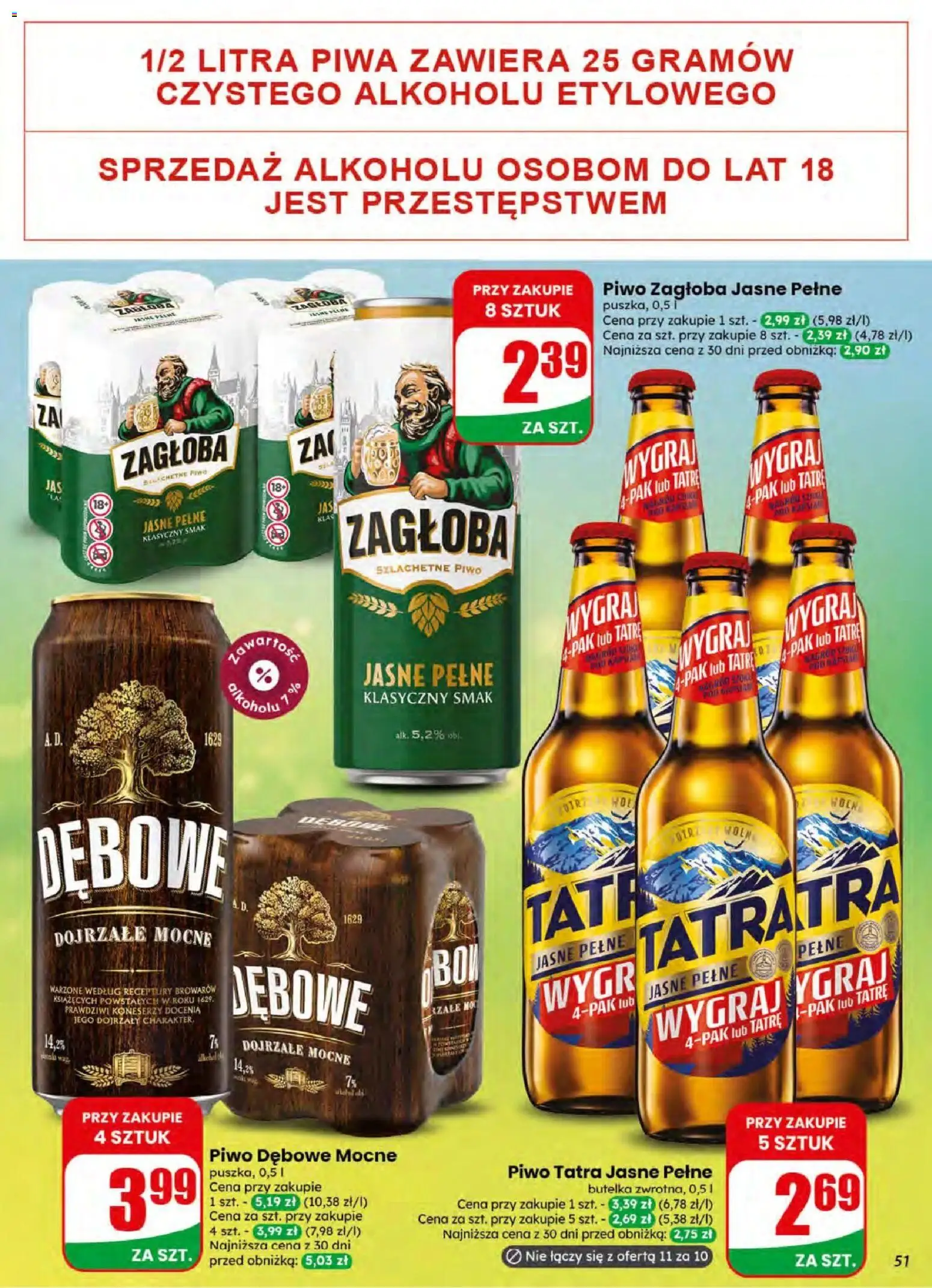 Dino gazetka od 08.07.2026 | Strona: 51 | Produkty: Piwo