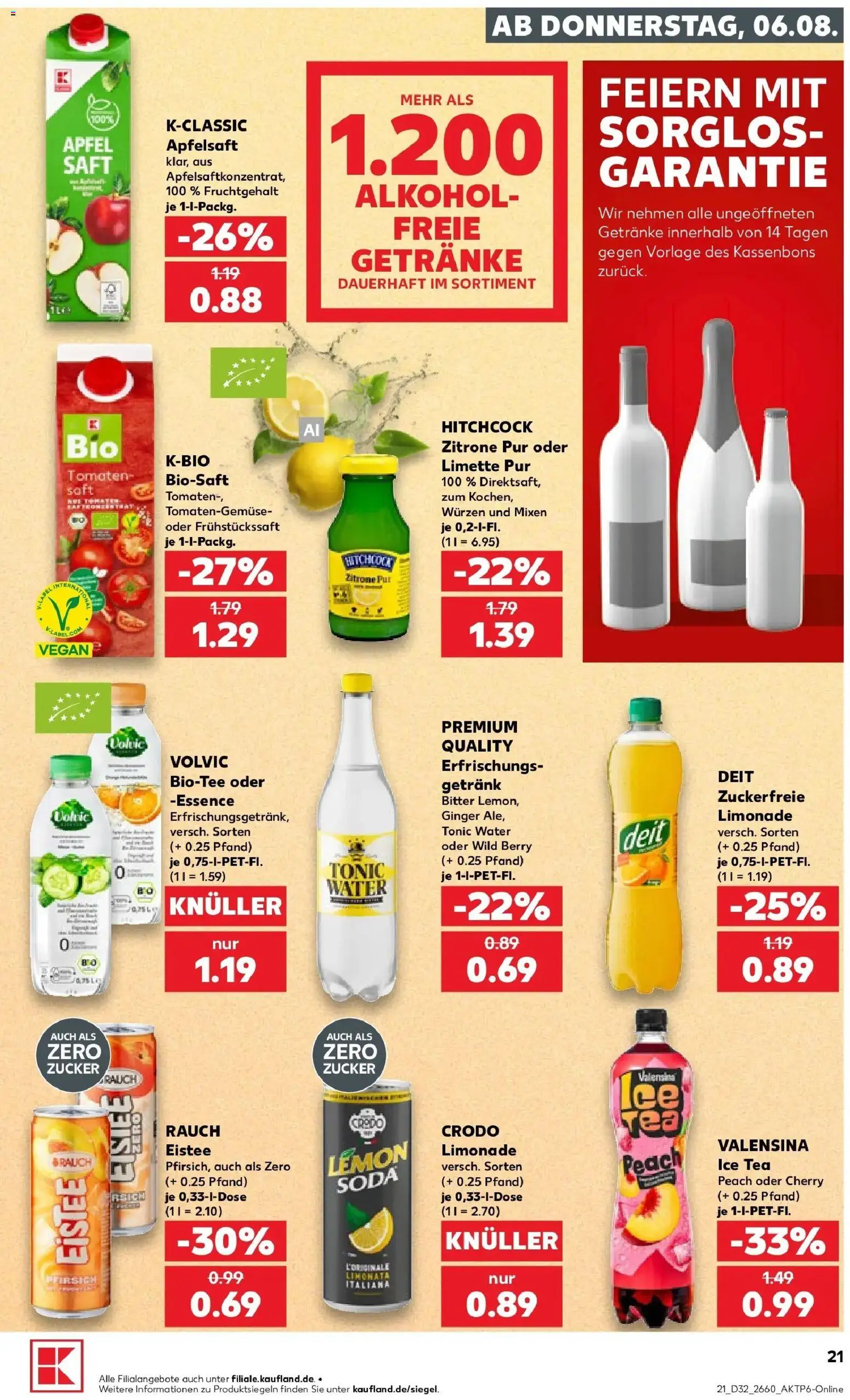 Kaufland Prospekt Buchen – gültig ab 03.08.2026 | Seite: 30 | Produkte: Äpfel, Valensina, Zitrone, Saft