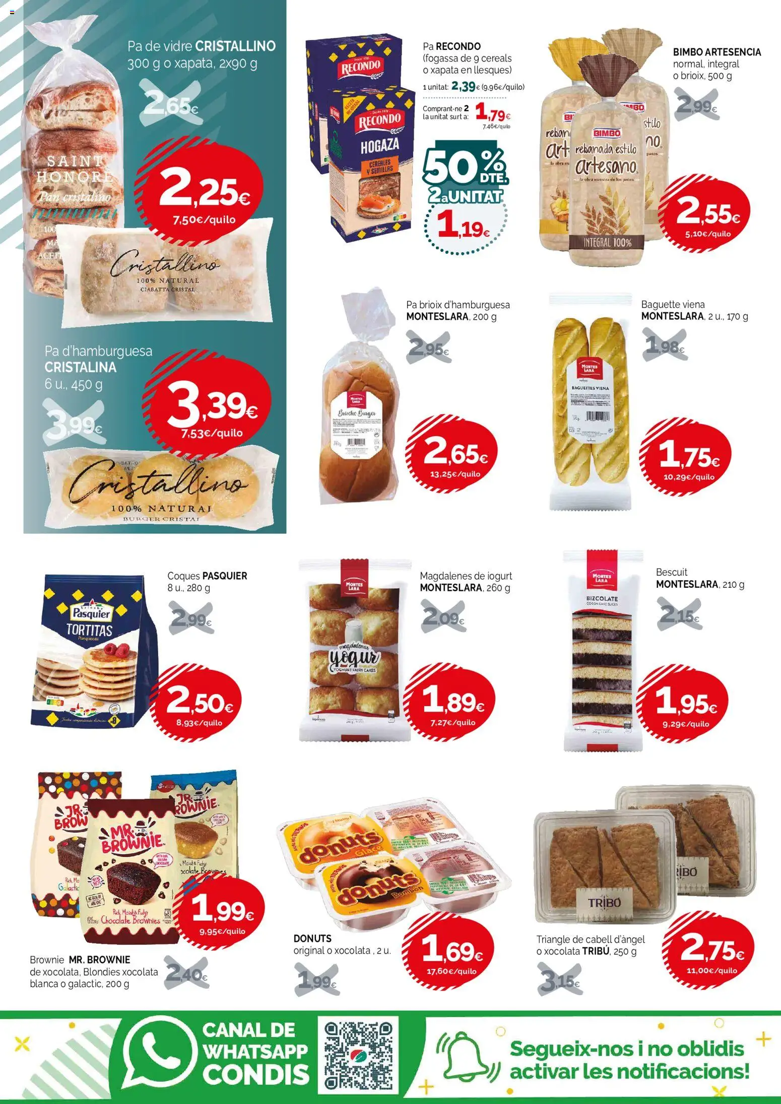 Condis - folleto │ válido desde el 30/09/2026 | Página: 12 | Productos: Yogur, Chocolate, Brownies, Donuts