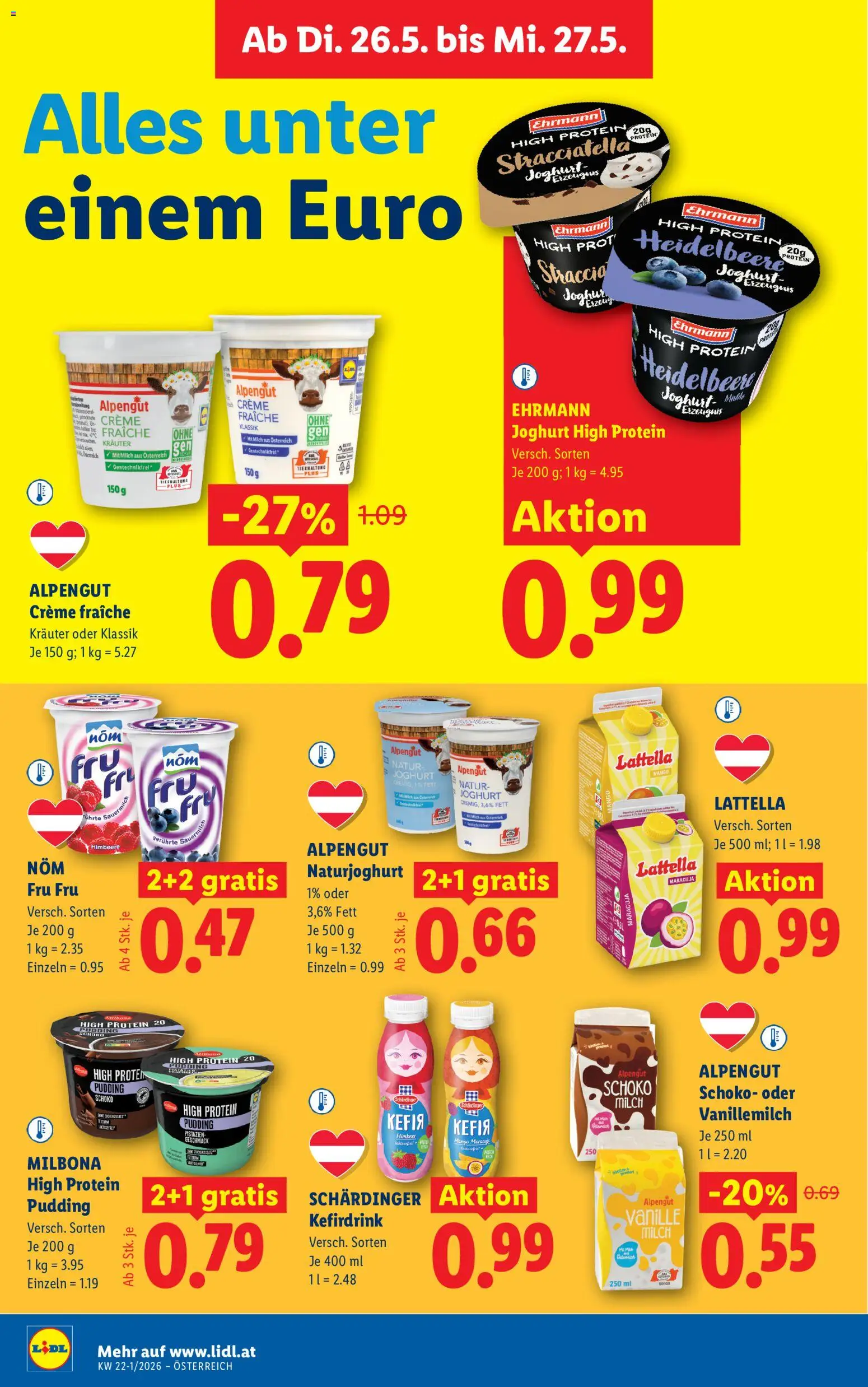 Lidl Flugblatt - Altenmarkt im Pongau, St. Johann im Pongau, Zell am See gültig ab 21.05.2026 | Seite: 43 | Produkte: Mango, Himbeere, Milch, Creme