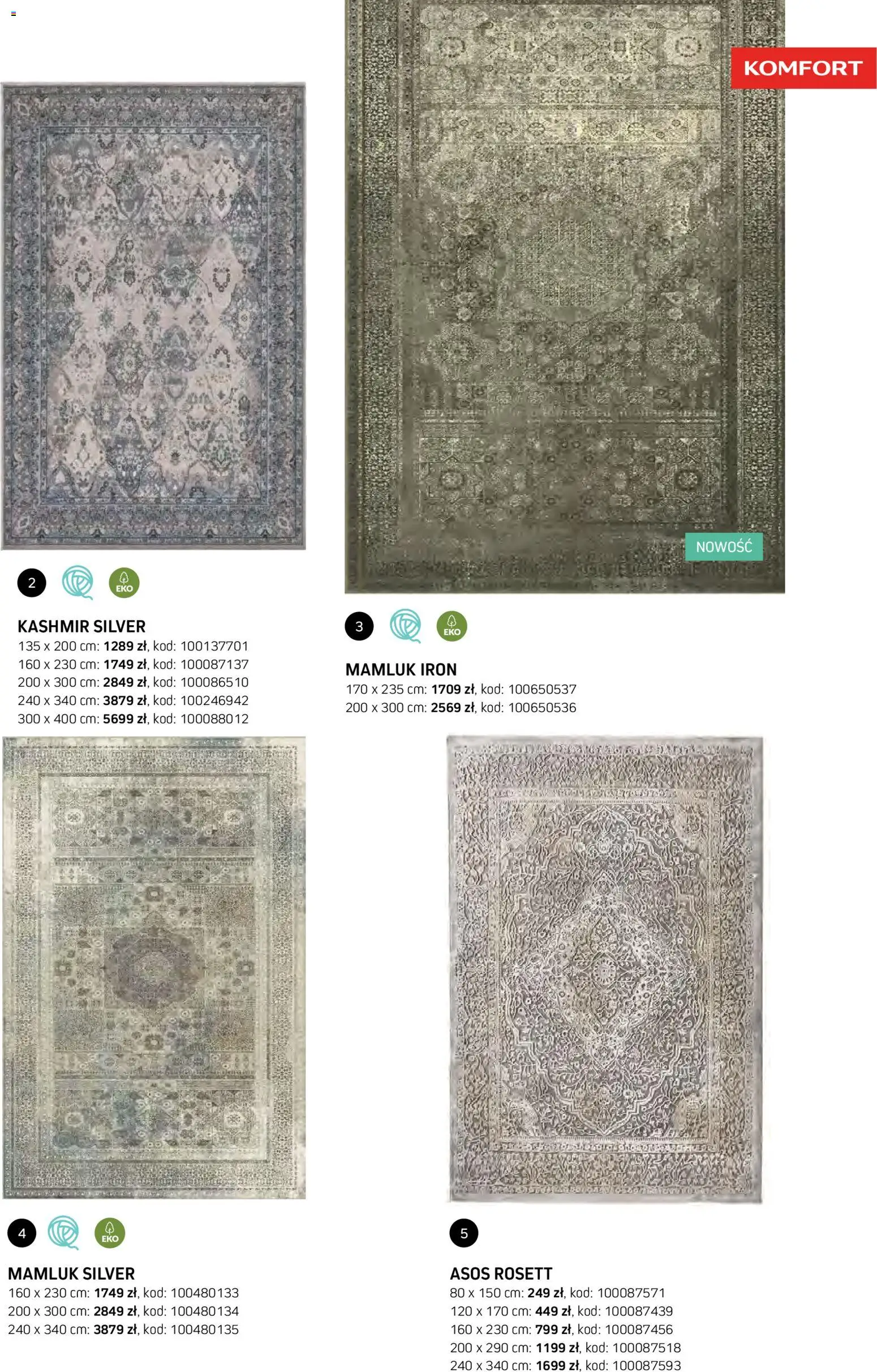 Komfort gazetka - Katalog dywanów od 07.10.2026 | Strona: 15