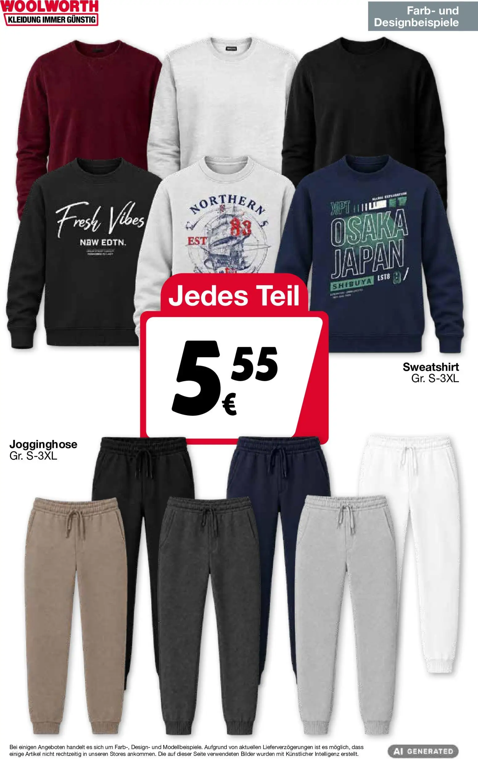 Woolworth Prospekt – gültig ab 15.10.2026 | Seite: 8 | Produkte: Jogginghose, Sweatshirt, Bilder
