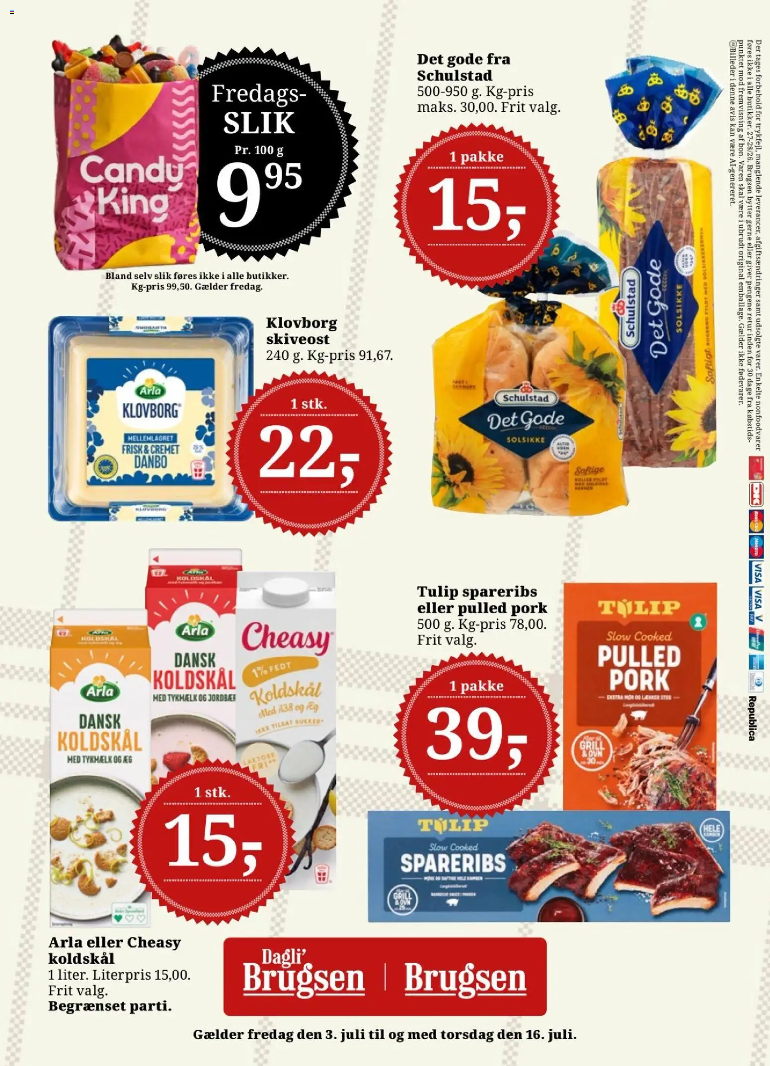 Dagli'Brugsen tilbudsavis – gyldig fra 03/07/2026 | Side: 20 | Produkter: Æg, Jordbær, Spareribs, Skiveost