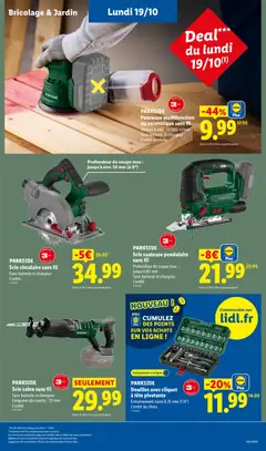 LIDL - Prévisualisation de PARKSIDE Scie circulaire sans fil, Sans batterie ni chargeur L'unité. valide à partir de 15/10/2026 | Page: 55