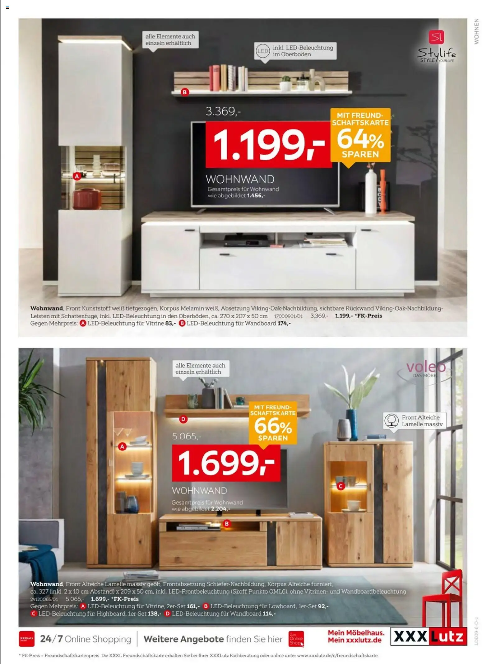 XXXLutz Prospekt – gültig ab 05.09.2026 | Seite: 17 | Produkte: Wohnwand, Wandboard, Vitrine
